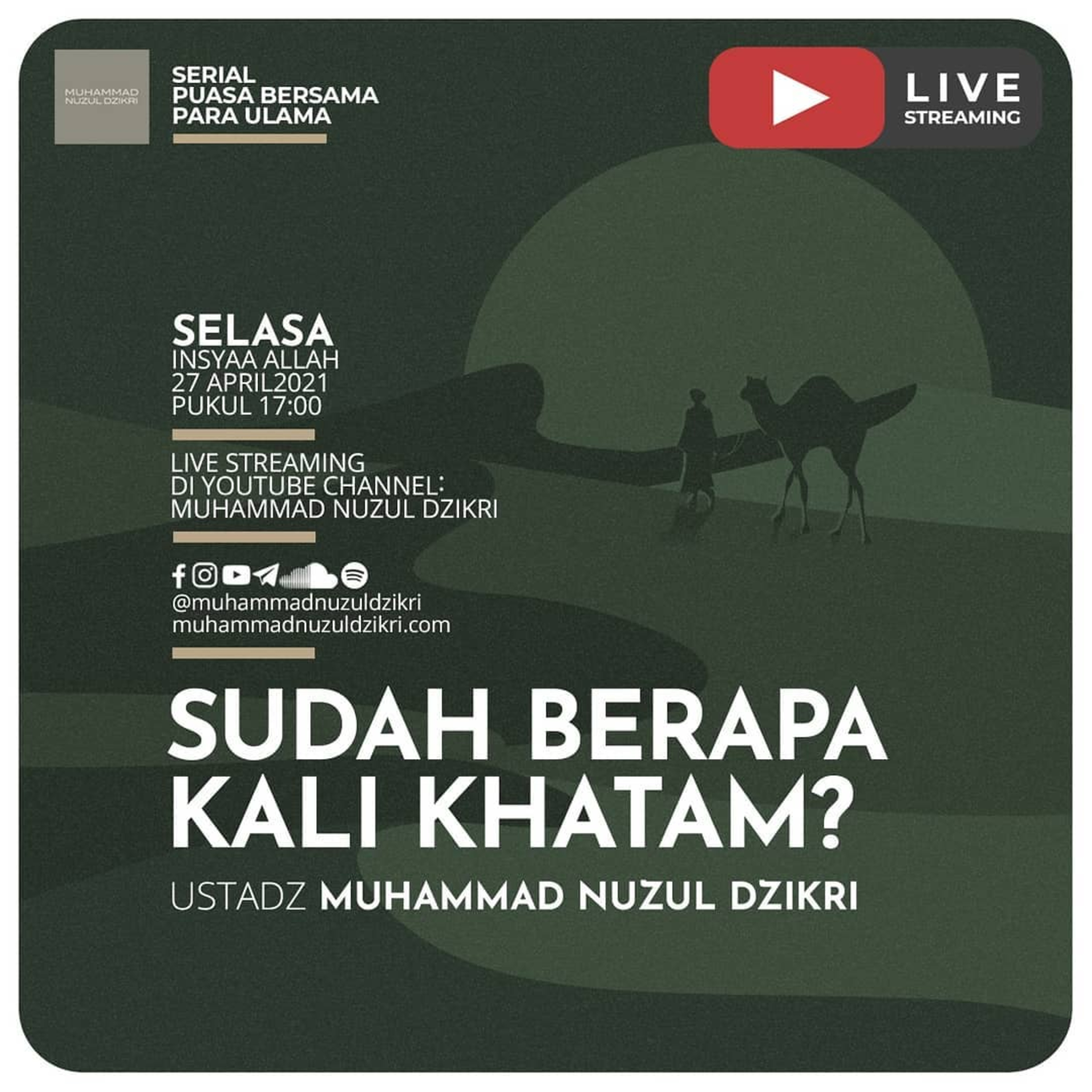 14. SUDAH BERAPA KALI KHATAM? | Serial Puasa Bersama Para Ulama