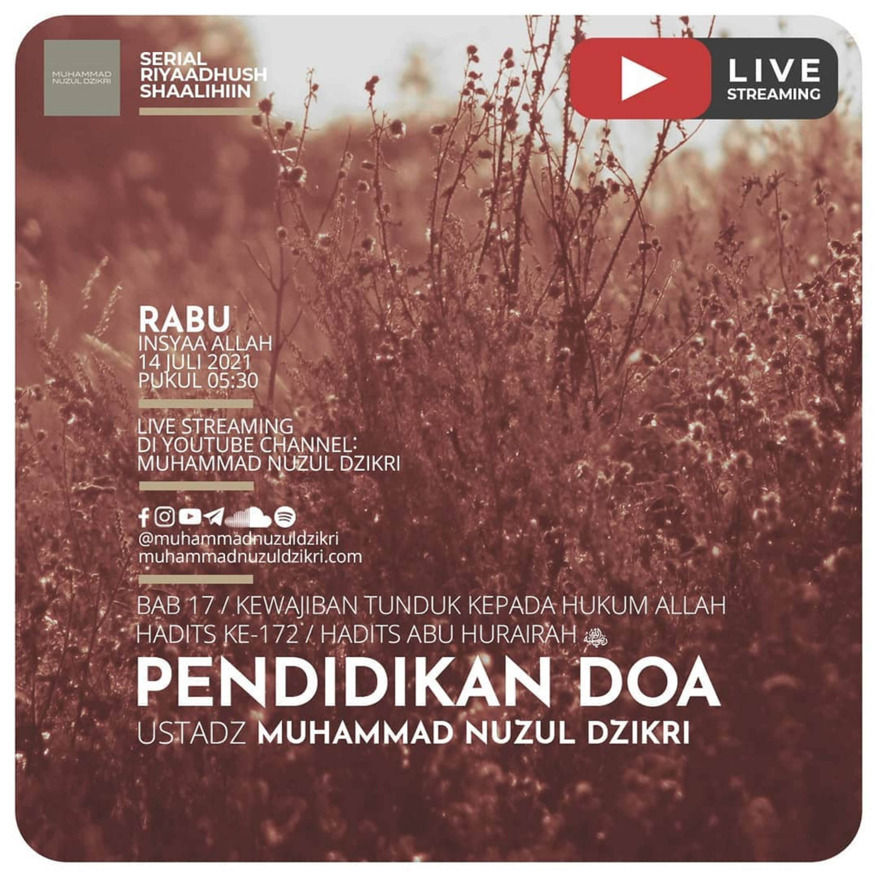 Riyaadhushshaalihiin 434. "PENDIDIKAN DOA"