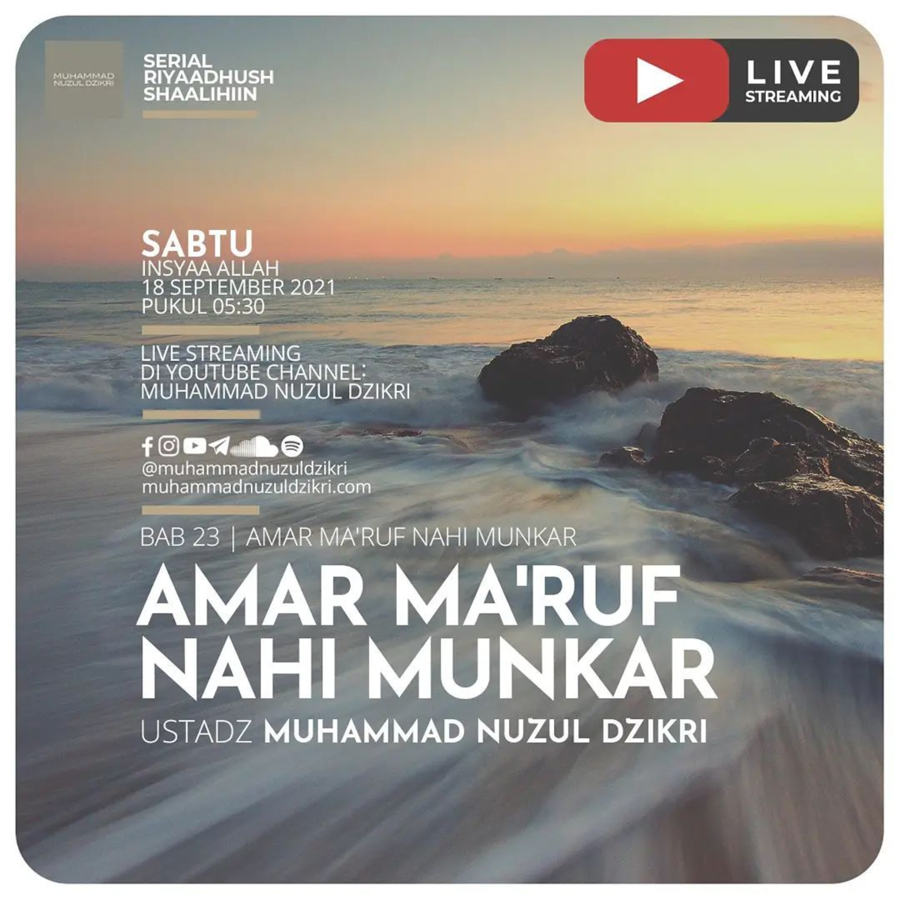 Riyaadhush Shaalihiin 495. "AMAR MA'RUF NAHI MUNKAR"