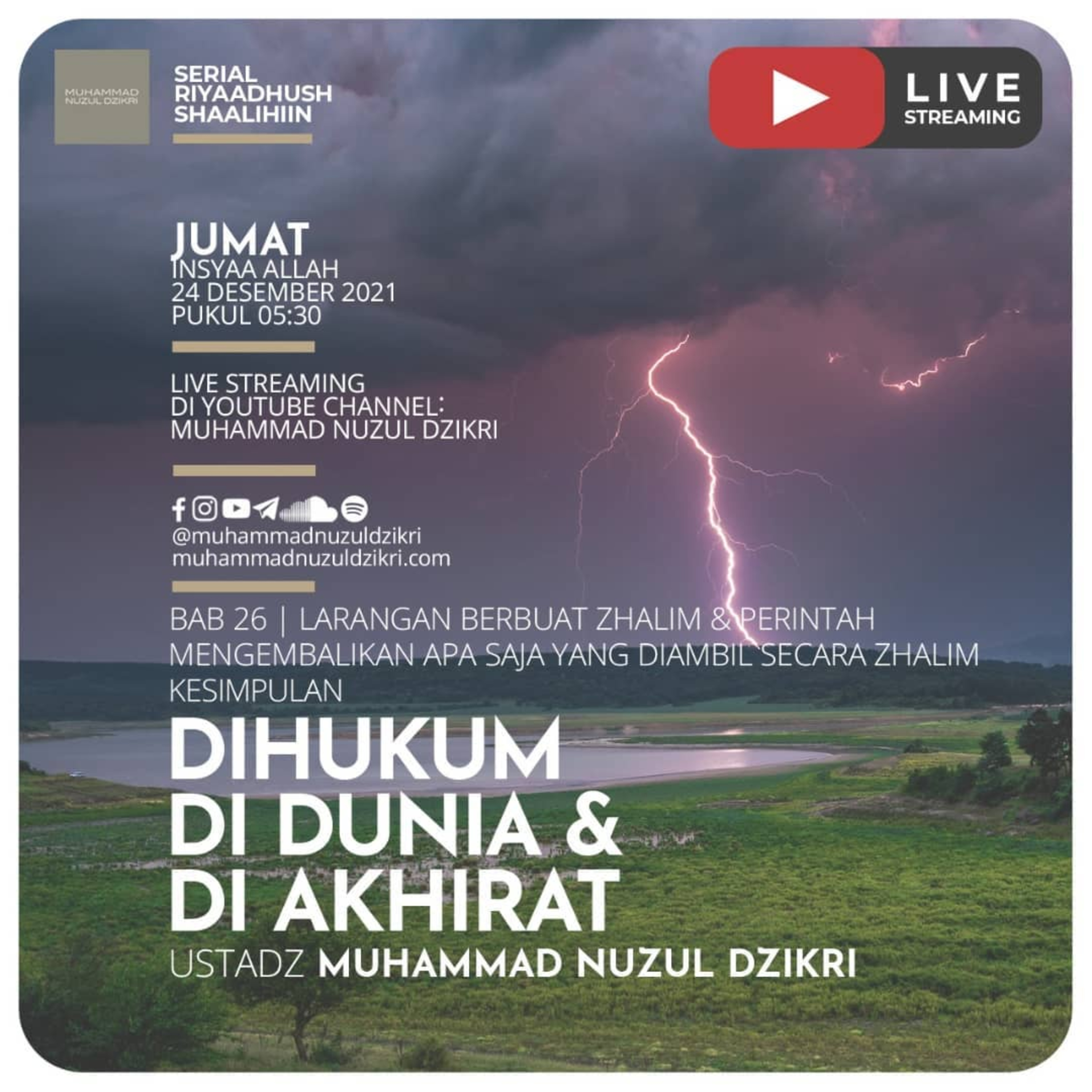 Riyaadhush Shaalihiin 592. "DIHUKUM DI DUNIA & DI AKHIRAT"