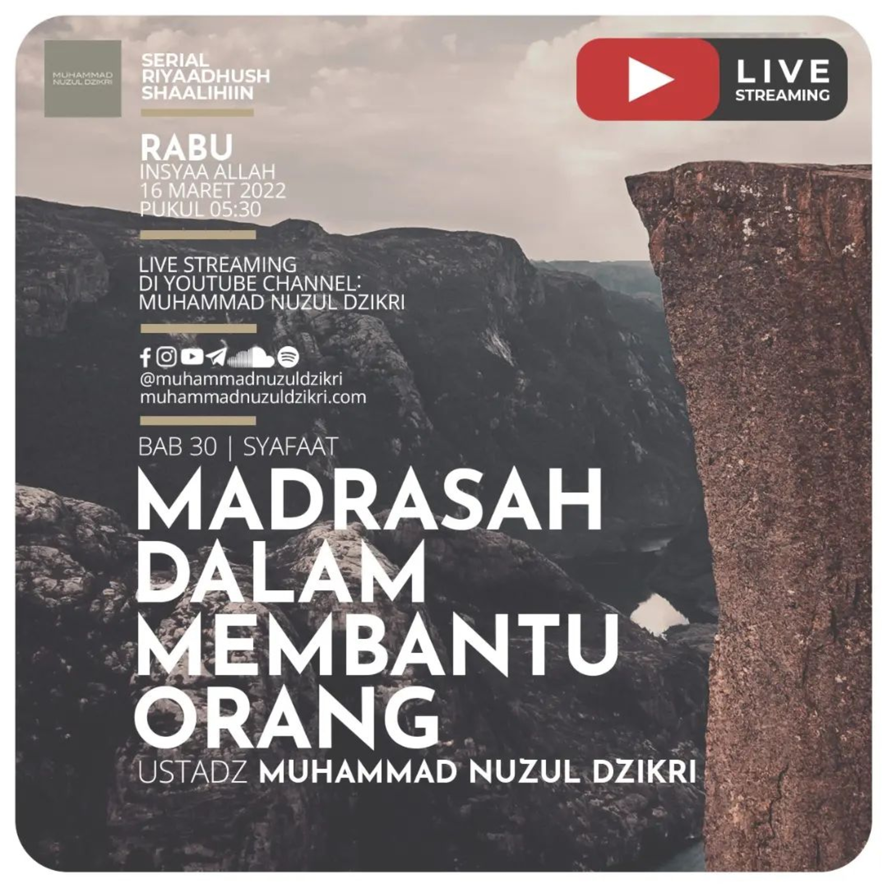 Riyaadhush Shaalihiin 675. MADRASAH DALAM MEMBANTU ORANG