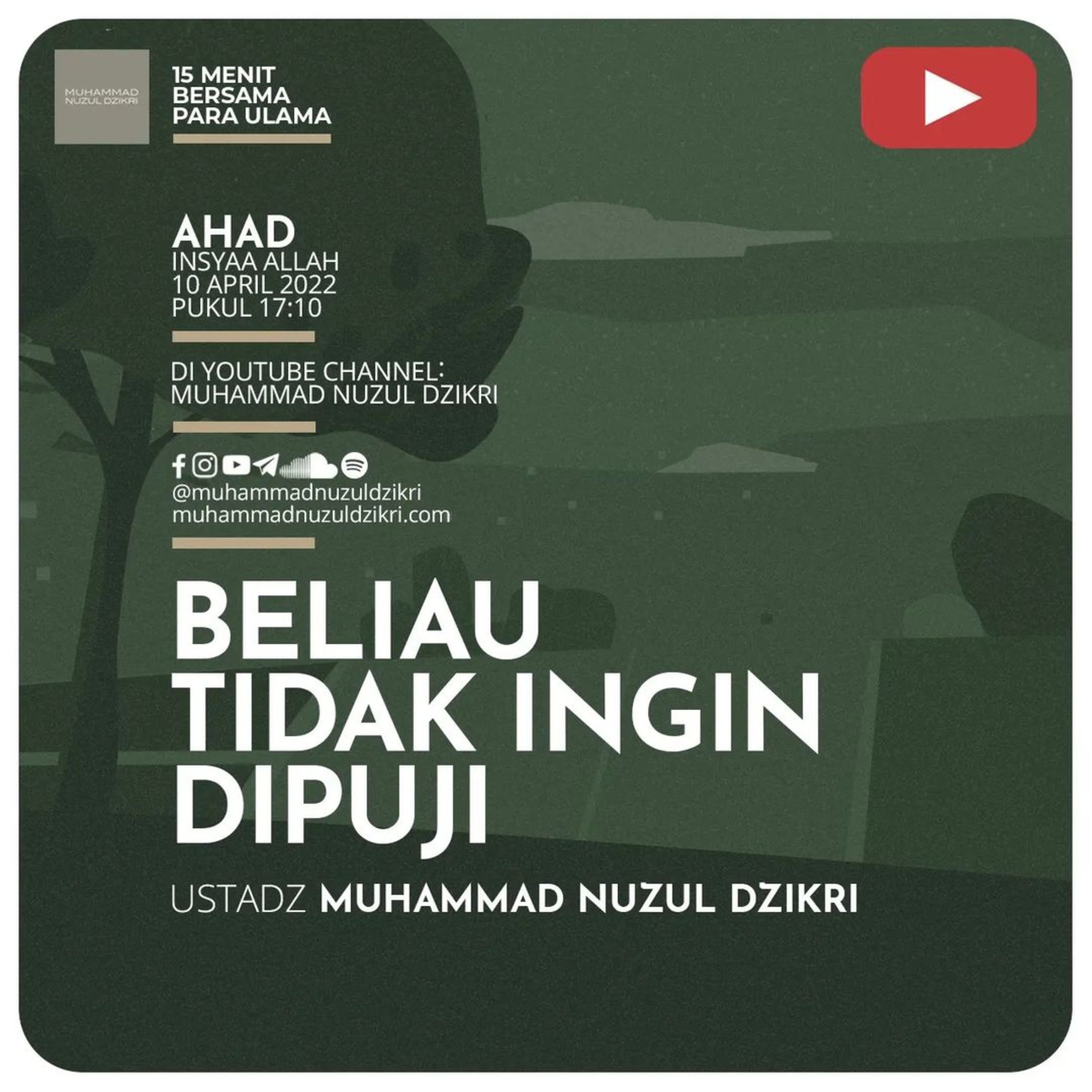 07. BELIAU TIDAK INGIN DIPUJI | 15 Menit Bersama Para Ulama