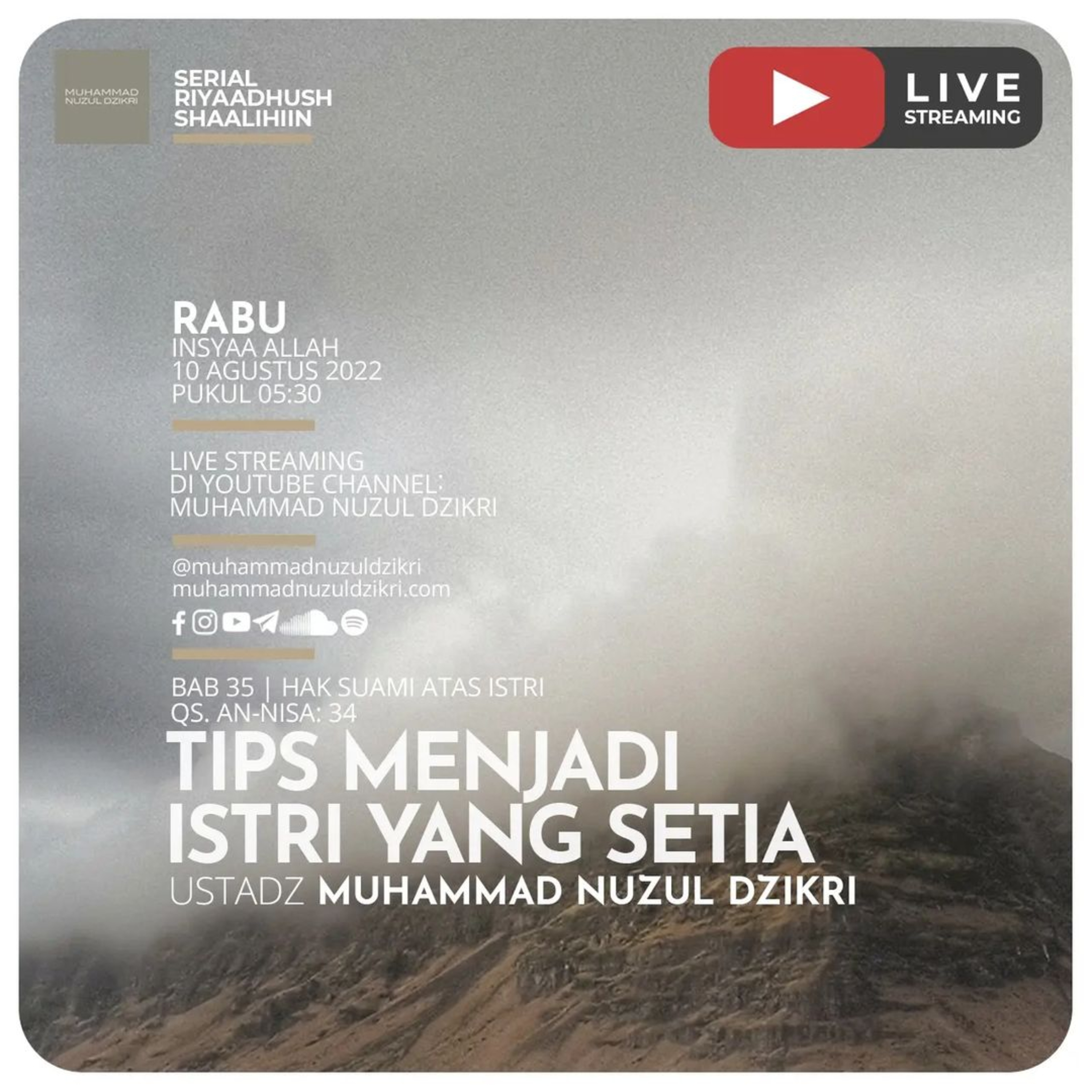Riyaadhush Shaalihiin 795. "TIPS MENJADI ISTRI YANG SETIA"