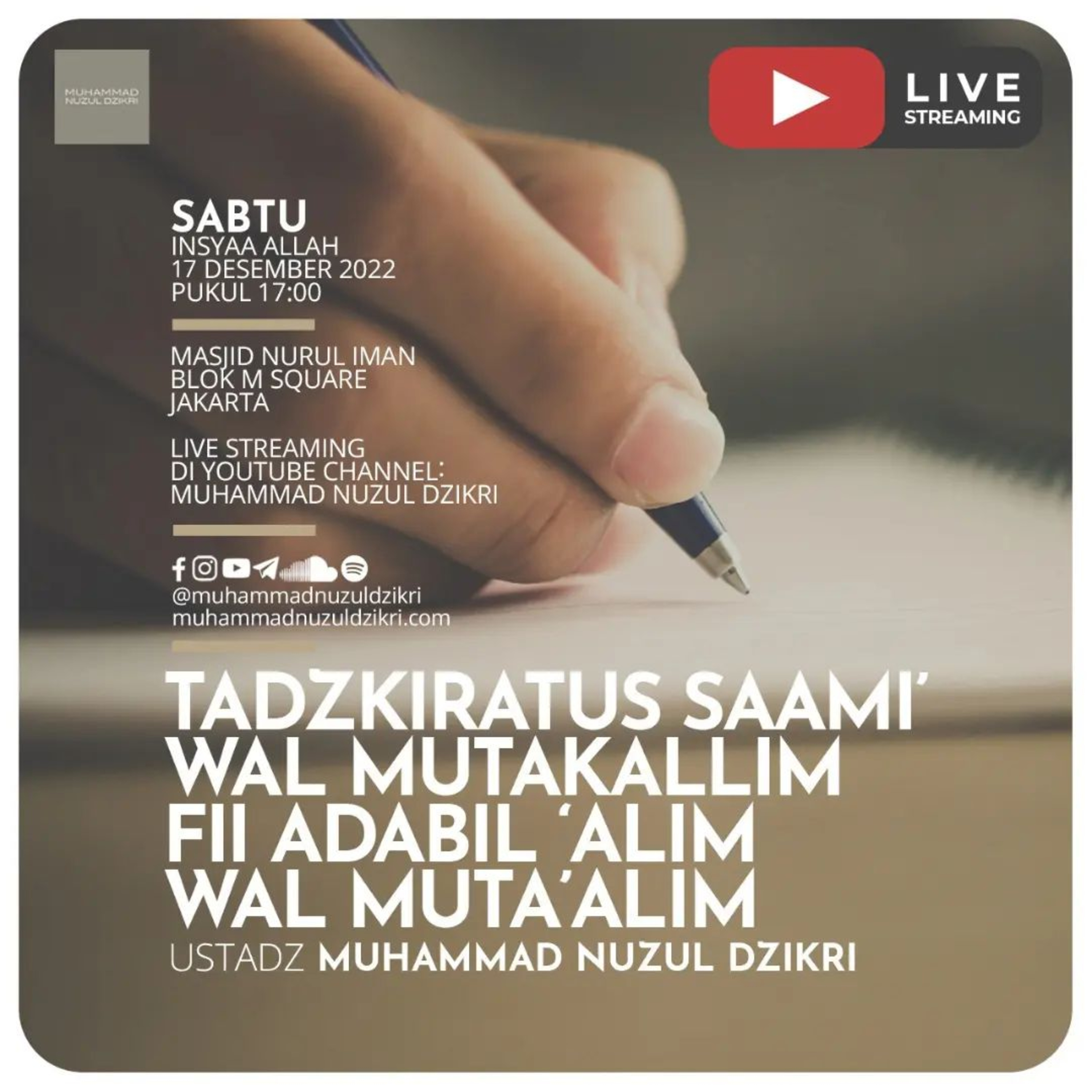 129. YANG BAIK UNTUK YANG BAIK | Tadzkiratus saami' wal mutakallim fii adabil 'alim wal muta'alim