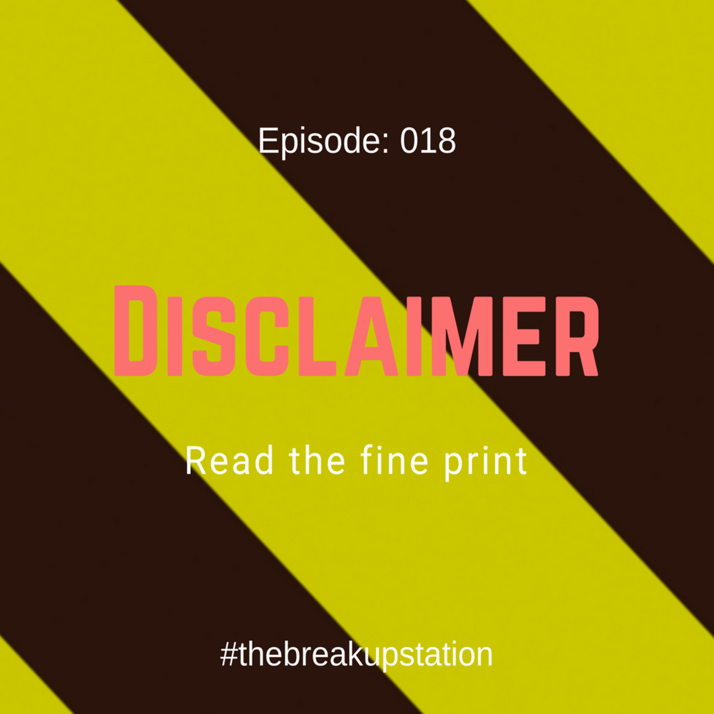 Disclaimer - Episode: 018 episode artwork