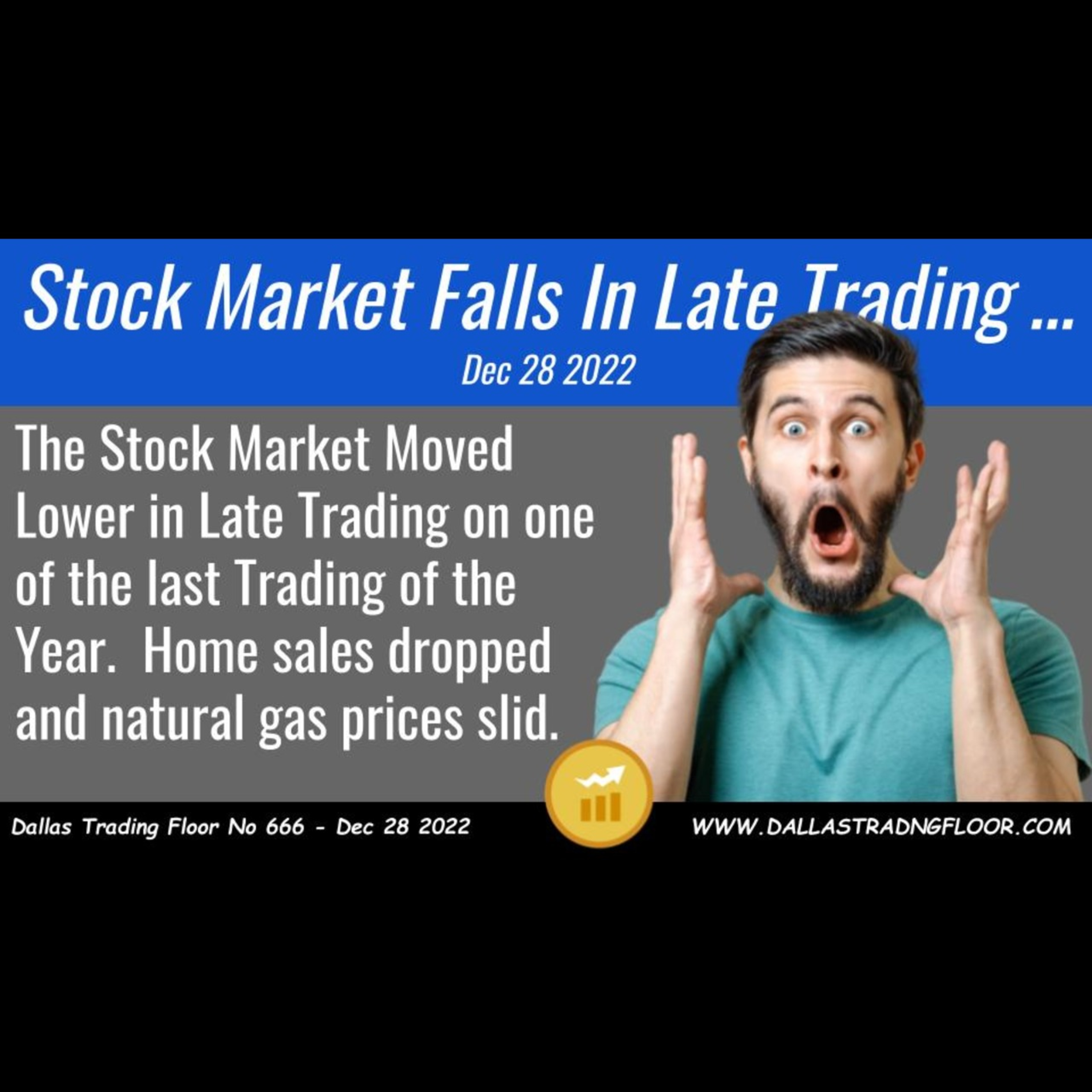 Stock Market Falls In Late Trading … Dec 28 2022 episode artwork