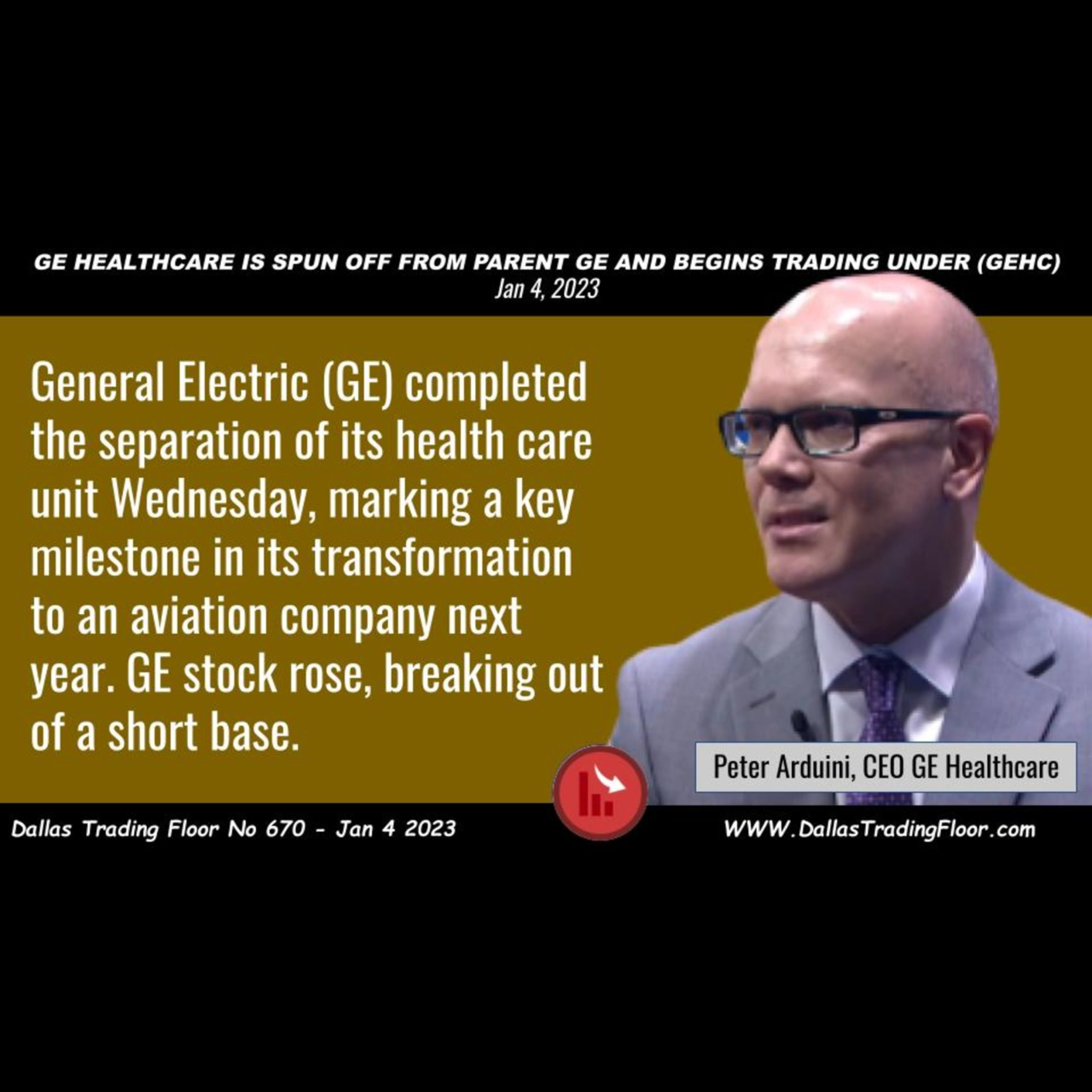 GE HEALTHCARE IS SPUN OFF FROM PARENT GE AND BEGINS TRADING UNDER (GEHC)  episode artwork