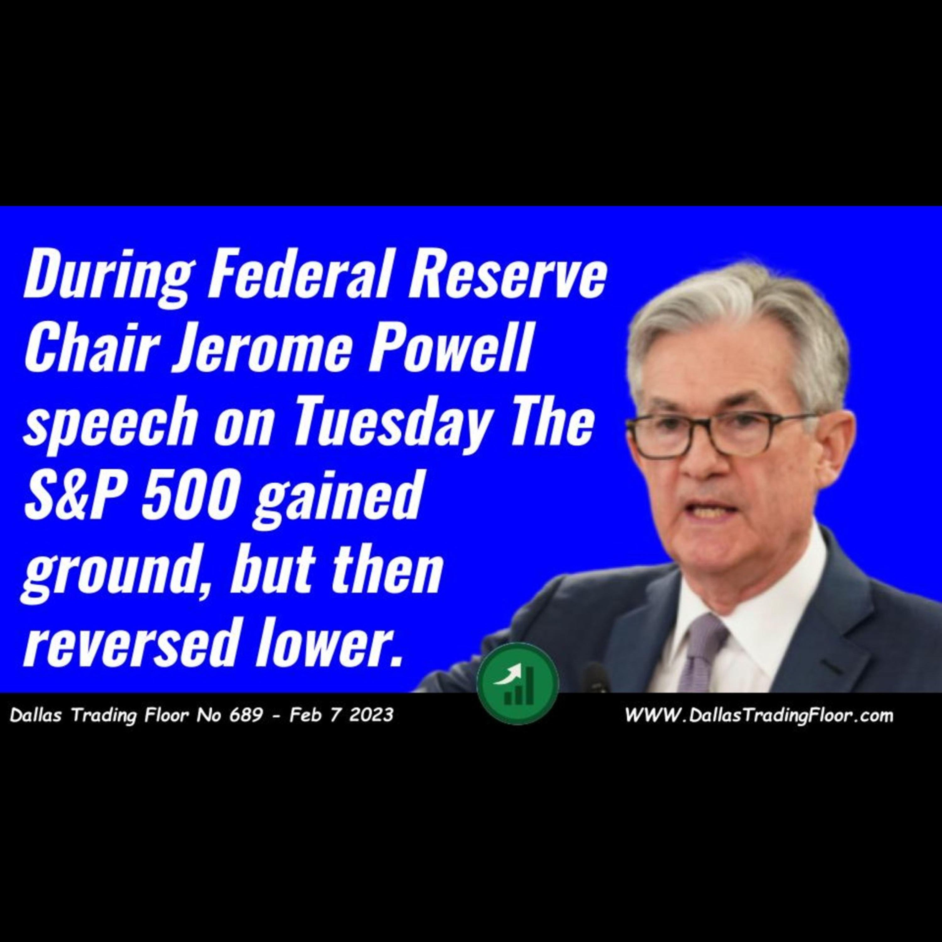 During Federal Reserve Chair Jerome Powell speech on Tuesday The S&P 500 gained ground, but then reversed lower. episode artwork