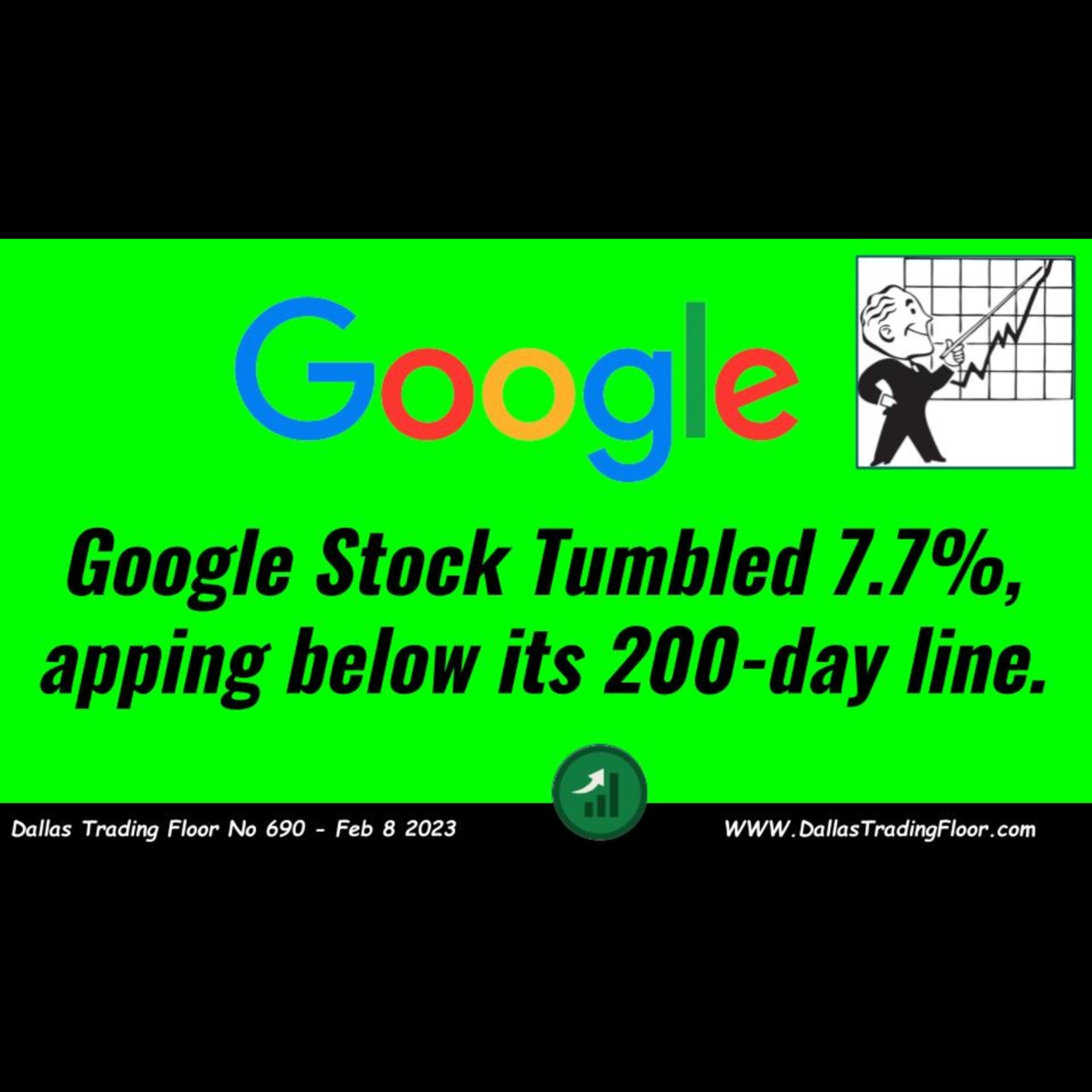 Google Stock Tumbled 7.7%, Gapping below its 200-day line. episode artwork