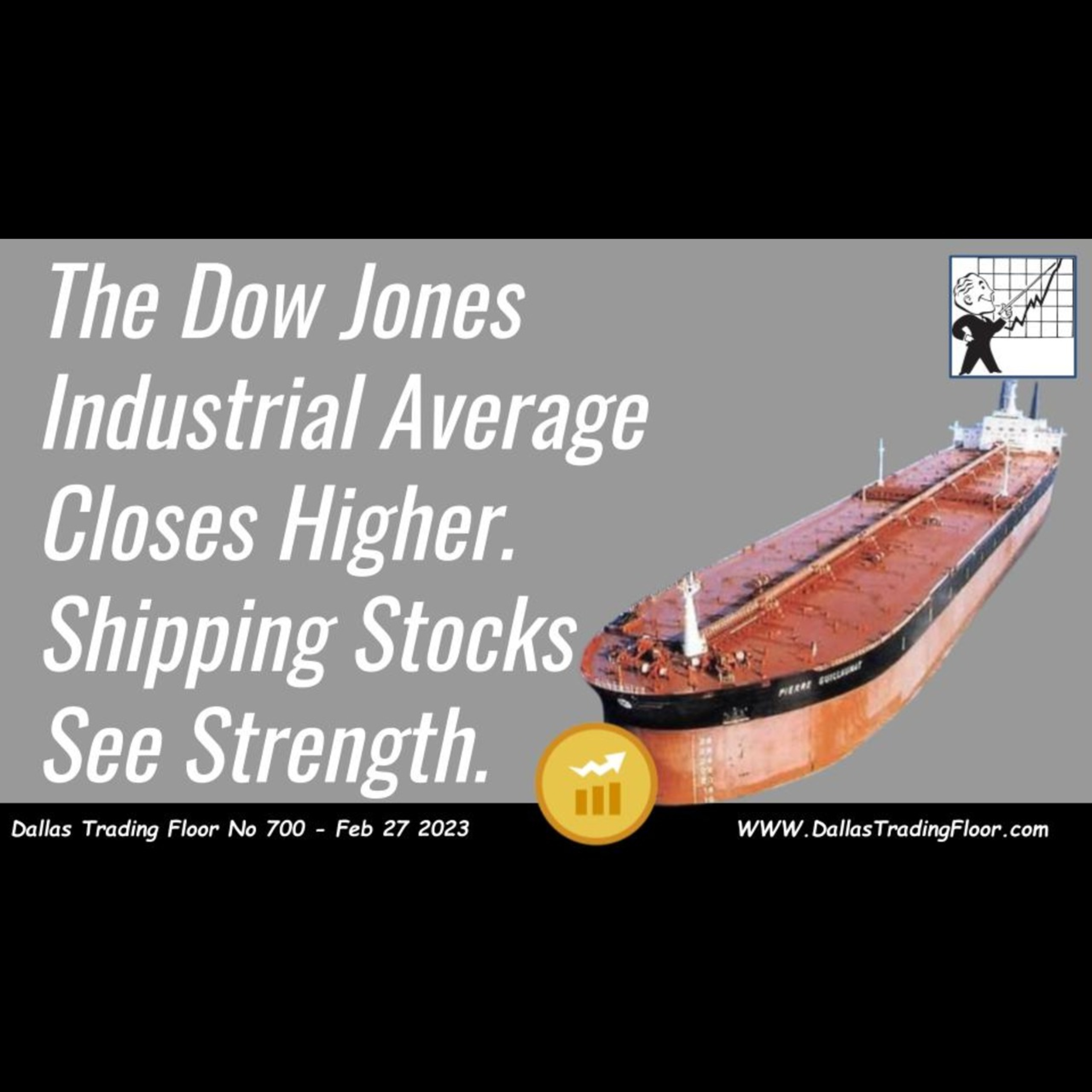 The Dow Jones Industrial Average Closes Higher. Shipping Stocks See Strength. episode artwork