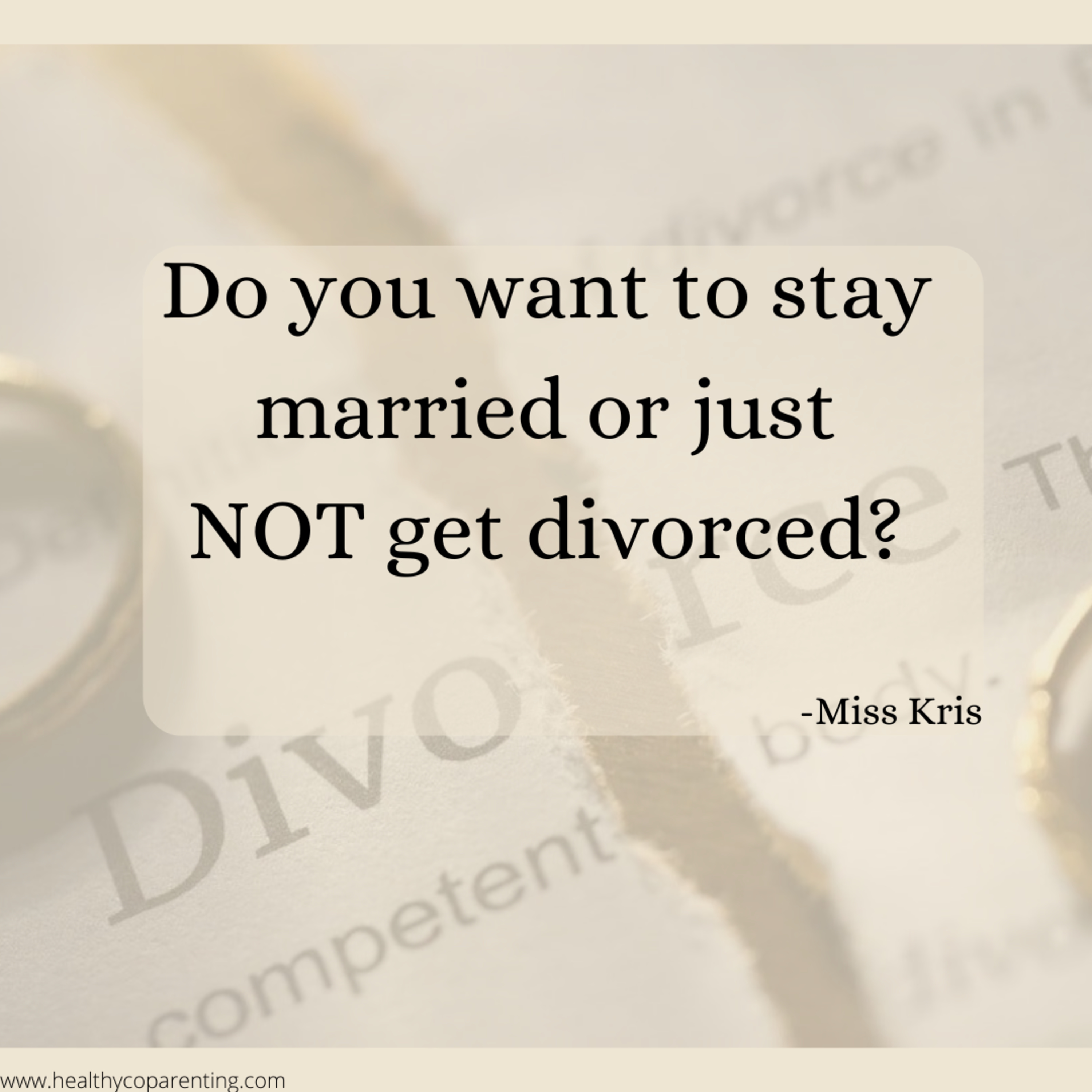 Healthy Co-Parenting & Relationships with Miss Kris