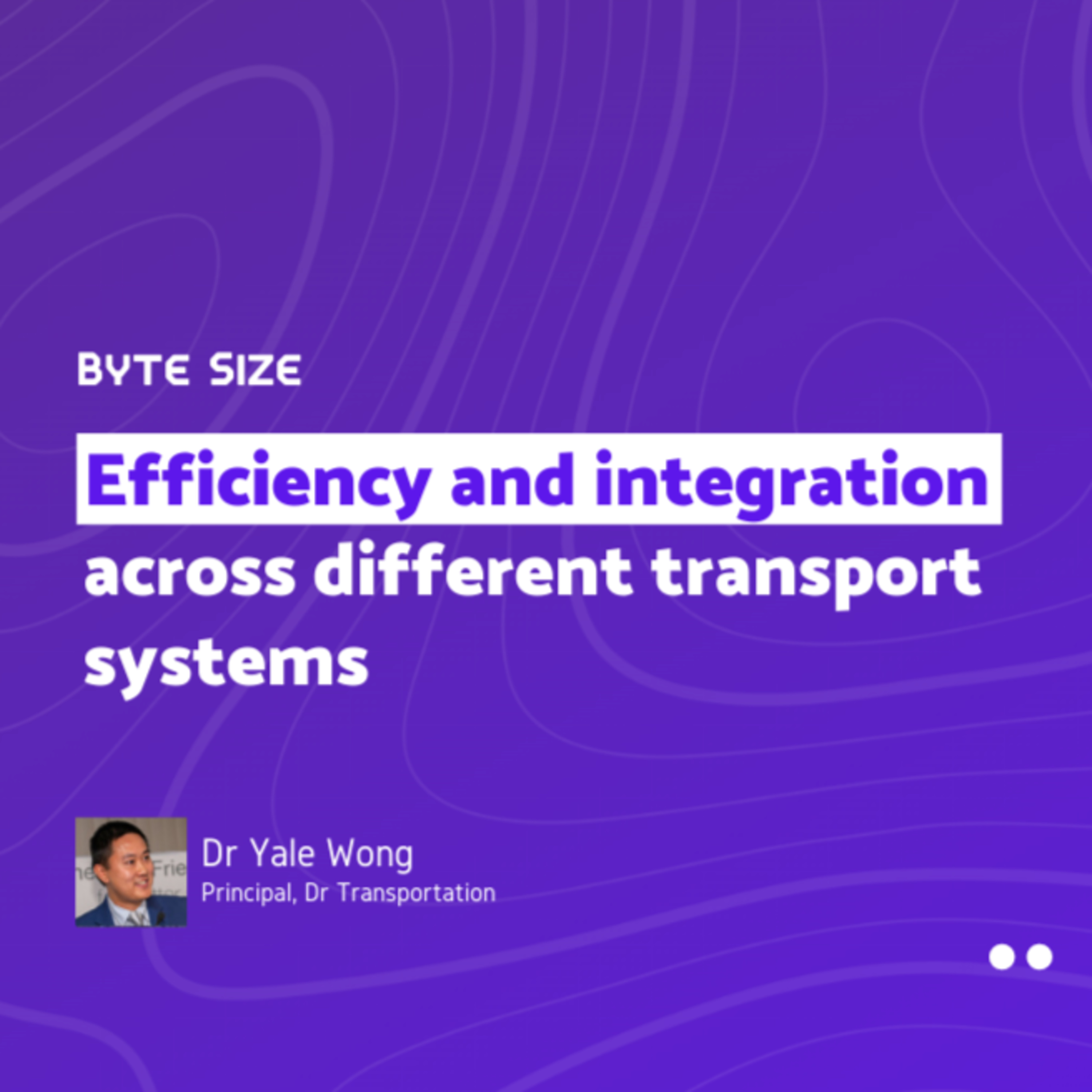 Efficiency and integration across different transport systems | Interview with Dr Yale Z Wong episode artwork
