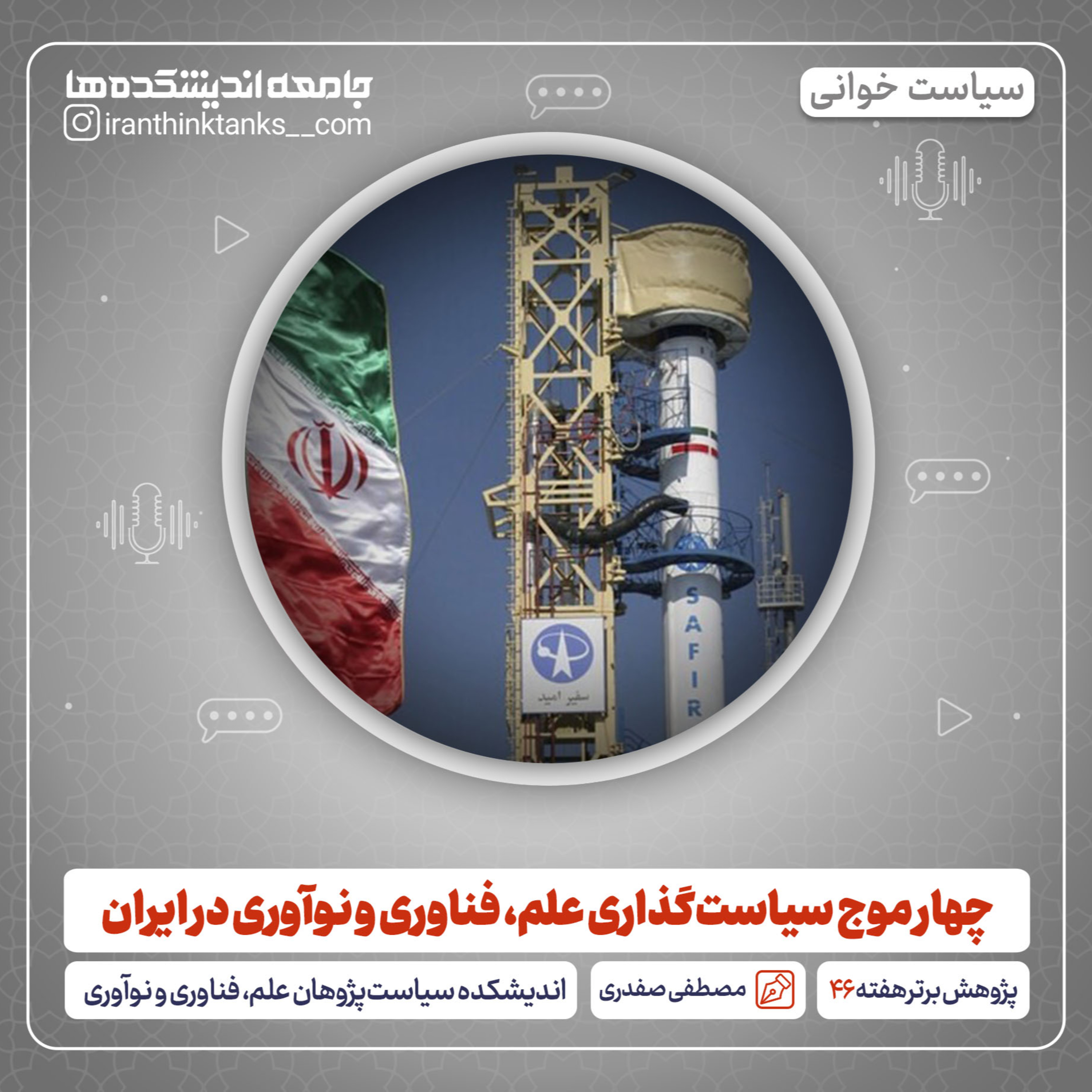 کاور چهار موج سیاستگذاری علم، فناوری و نوآوری در ایران