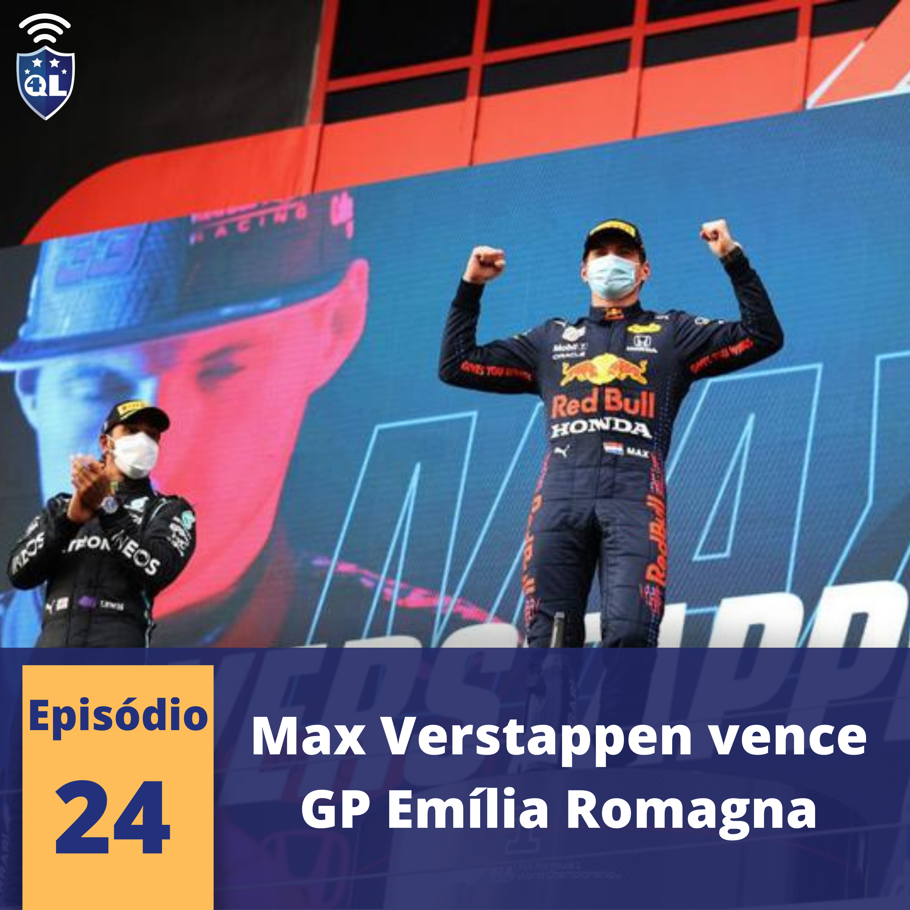 QL News #24 - Max Verstappen vence GP da Emilia-Romagna, Uefa pode punir grandes clubes e público na inglaterra. episode artwork