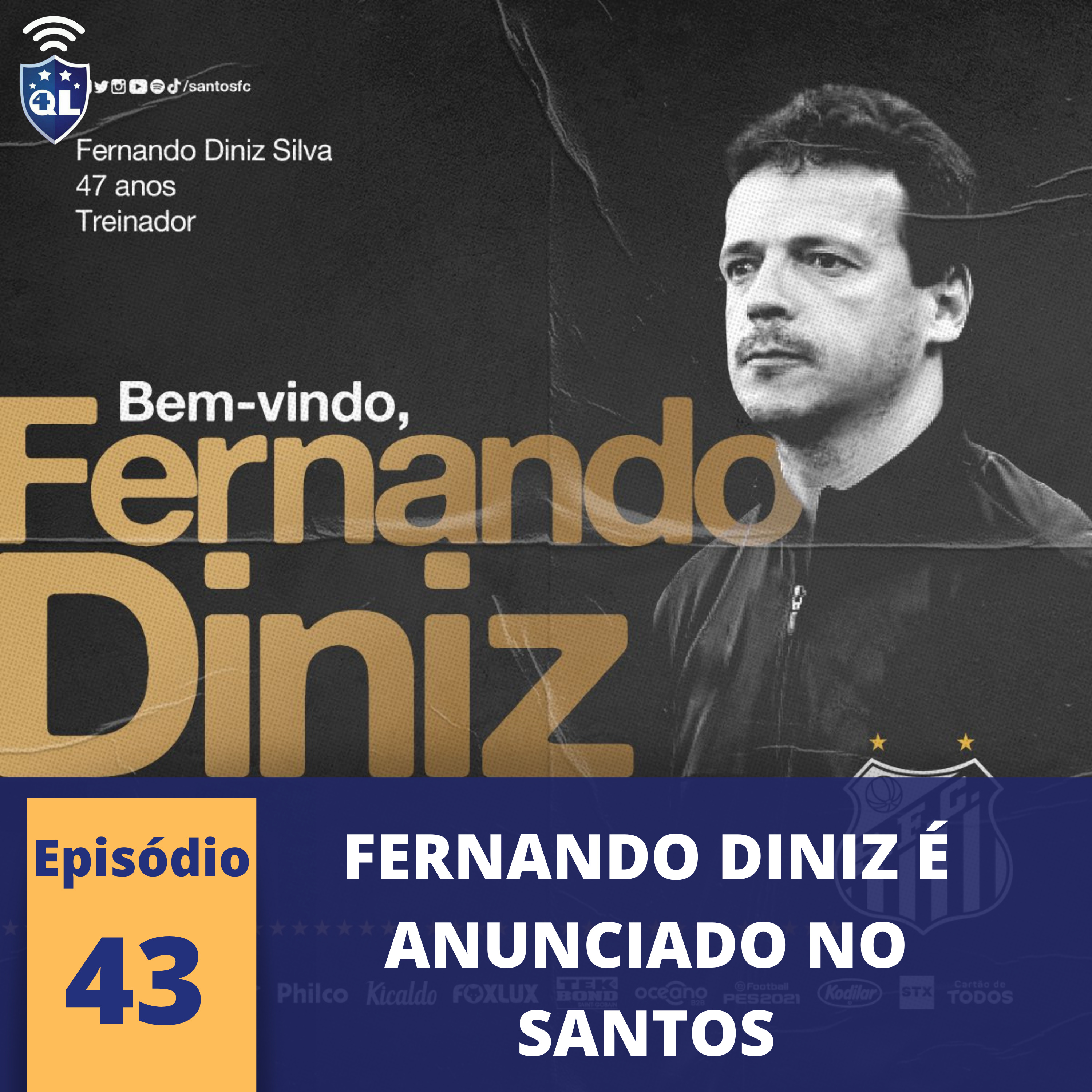 QL News #43 - Fernando Diniz é anunciado no Santos, jogadores do Atlético Goianiense tomam vacina e mais. episode artwork