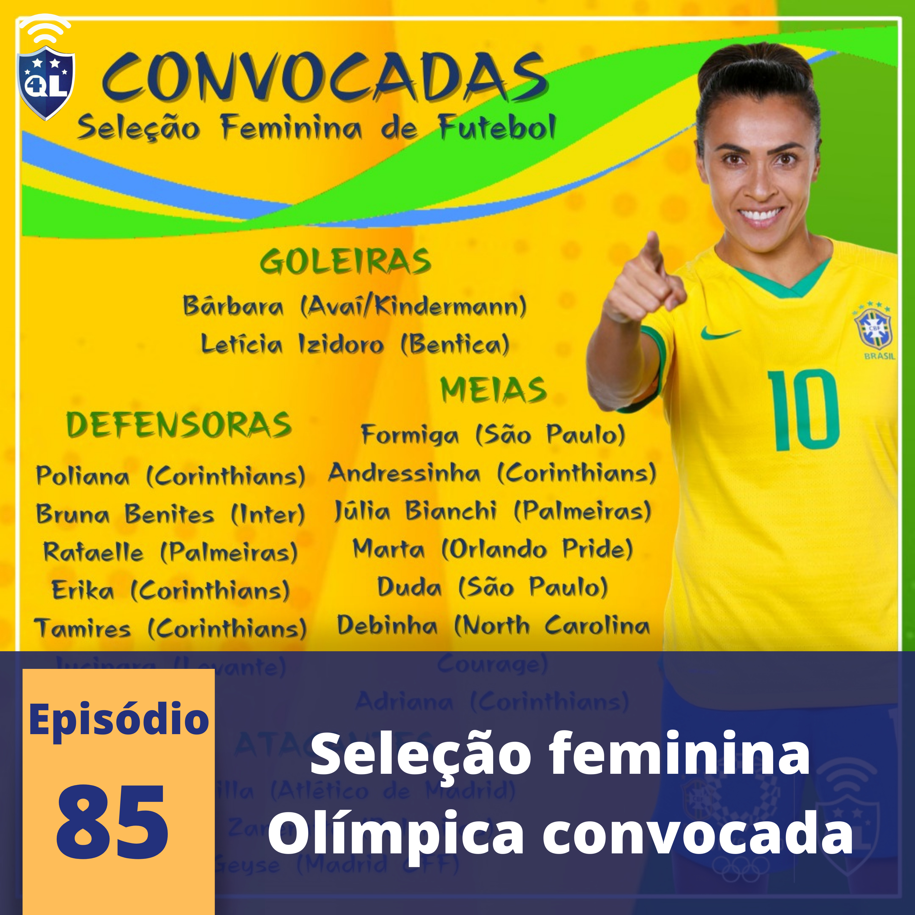 QL News #85 - Convocação da seleção feminina; Busca do Inter por novo técnico; Resultados de Brasil e Eurocopa. episode artwork