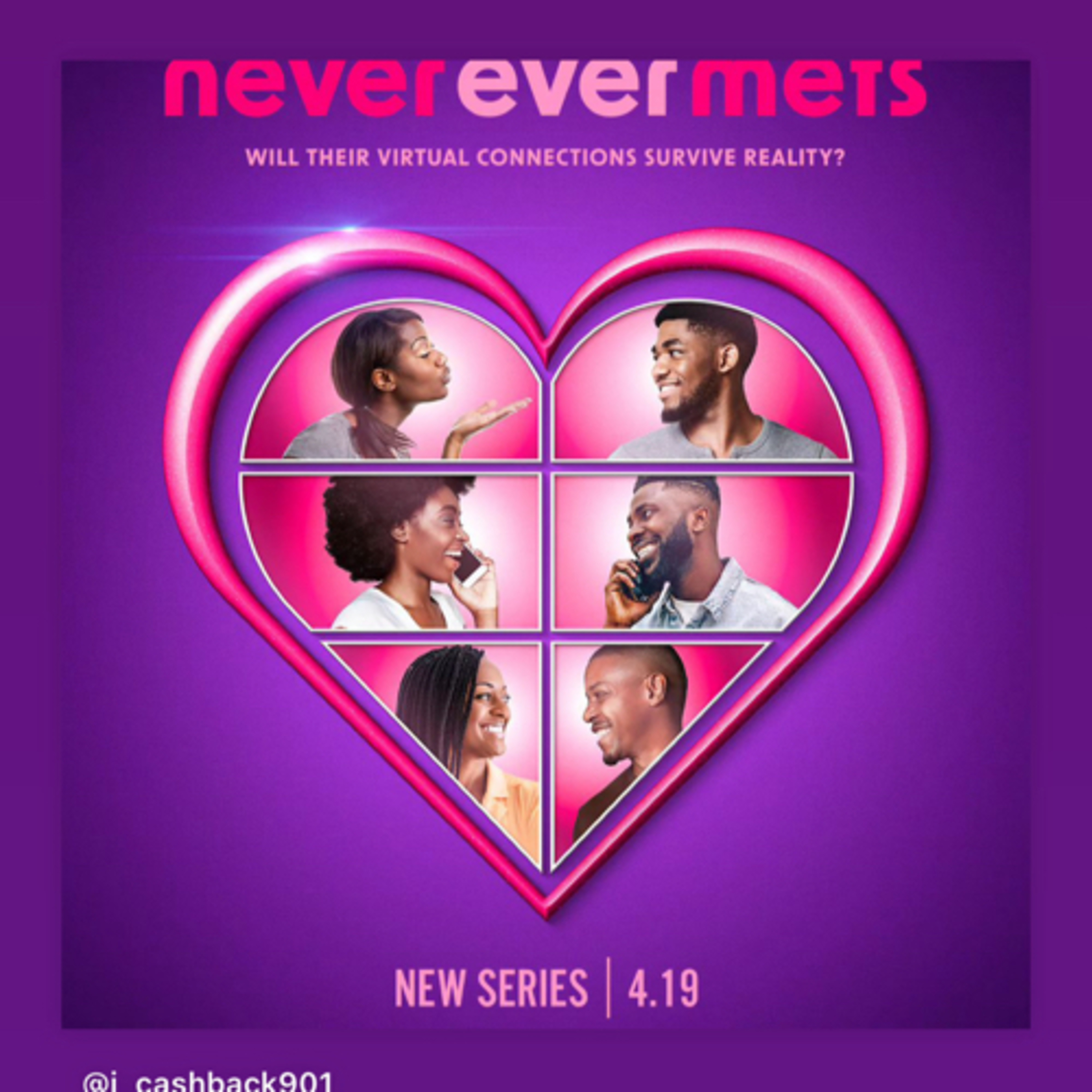 Never ever Mets new show on OWN love is blind blk version