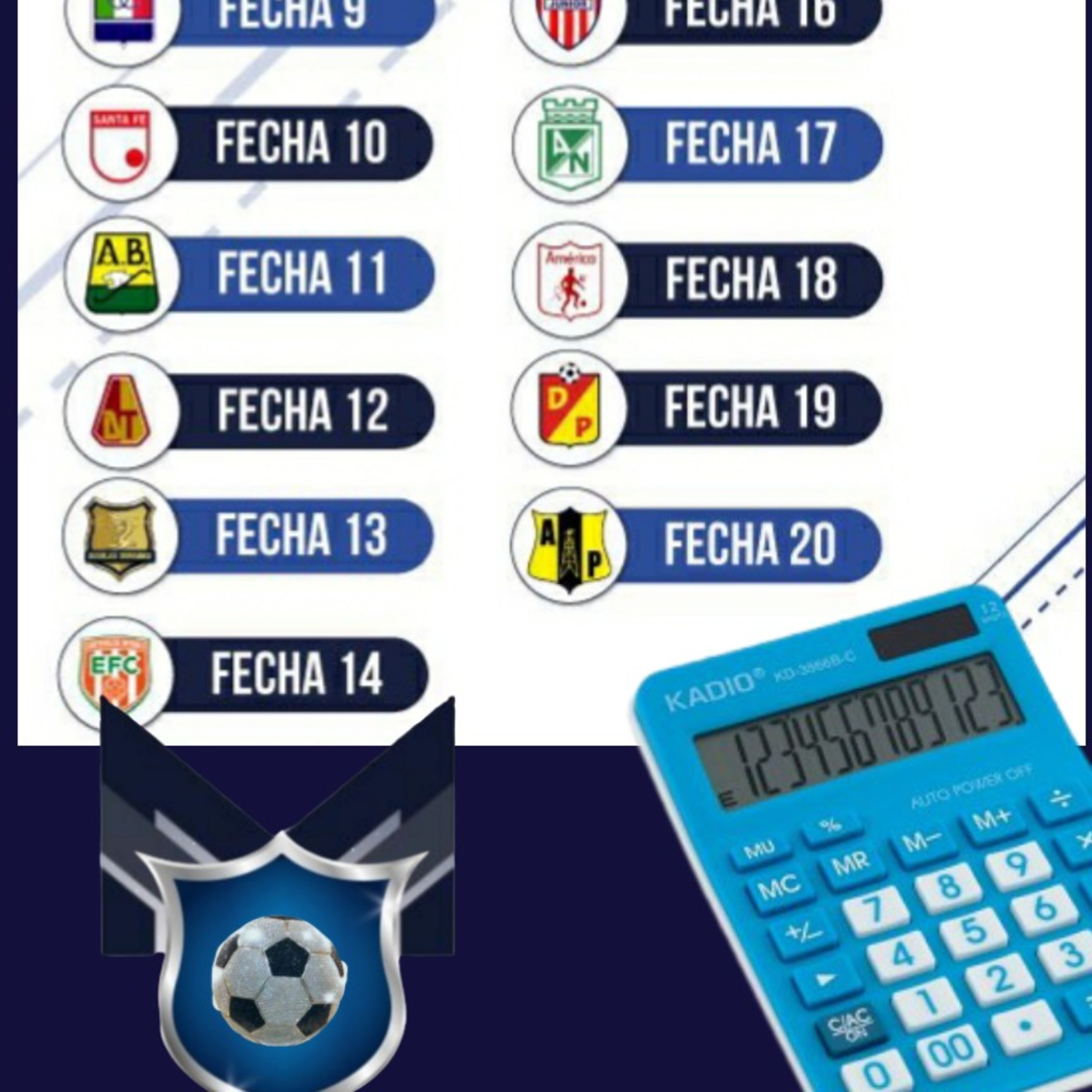 Análisis del calendario restante de Millonarios.. le alcanza para los 8?