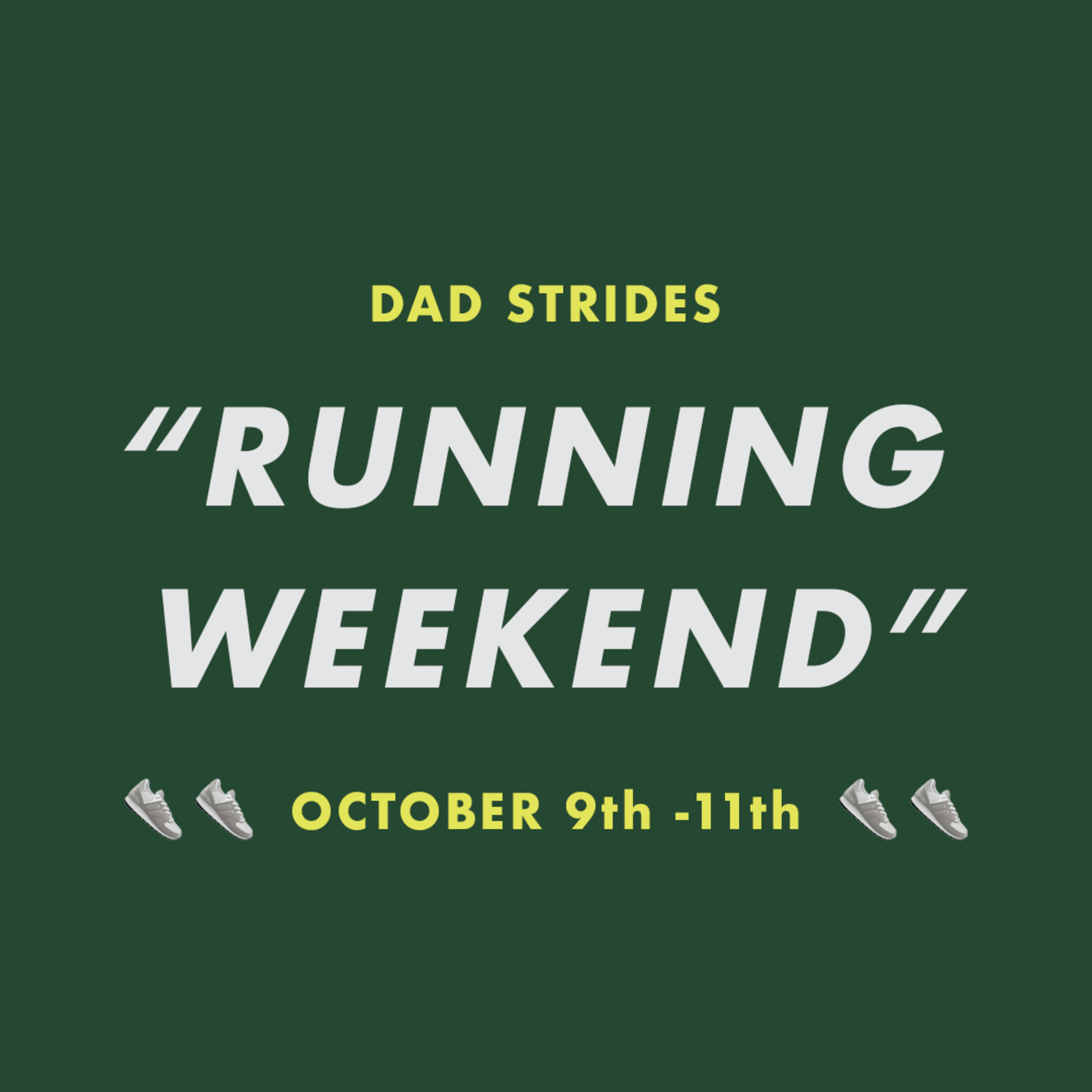 Episode 9 - Official Running Weekend  episode artwork