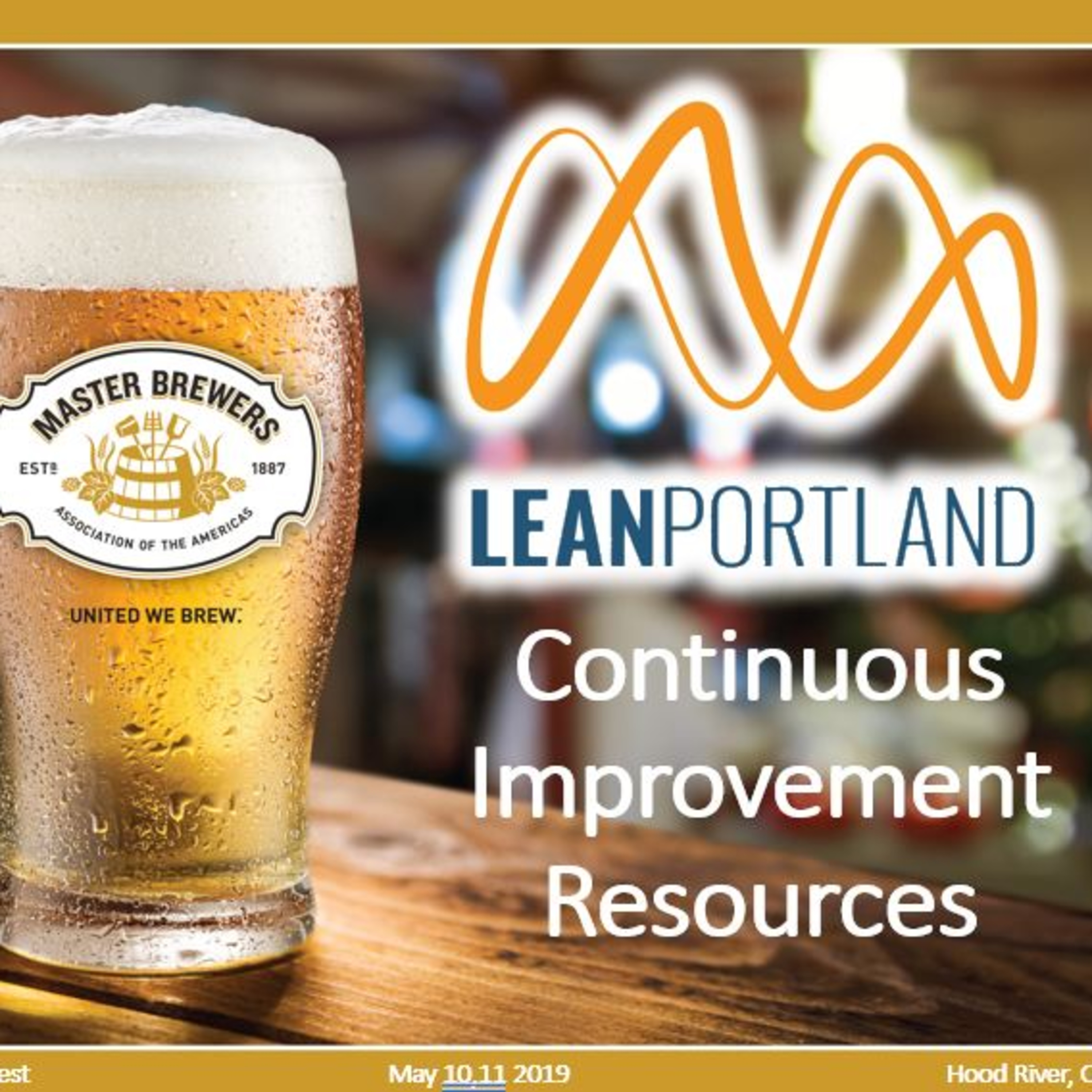 Ep 11: Master Brewers Association Northwest - Continuous Improvement Resources Presentation