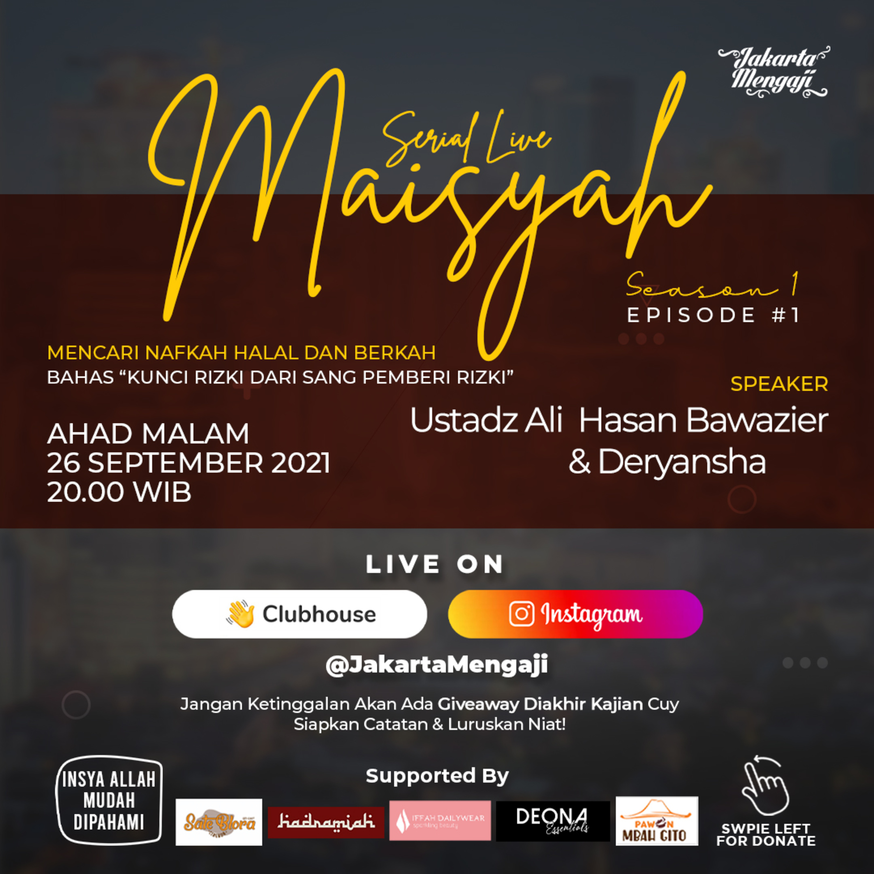 SERIAL LIVE JAKARTAMENGAJI