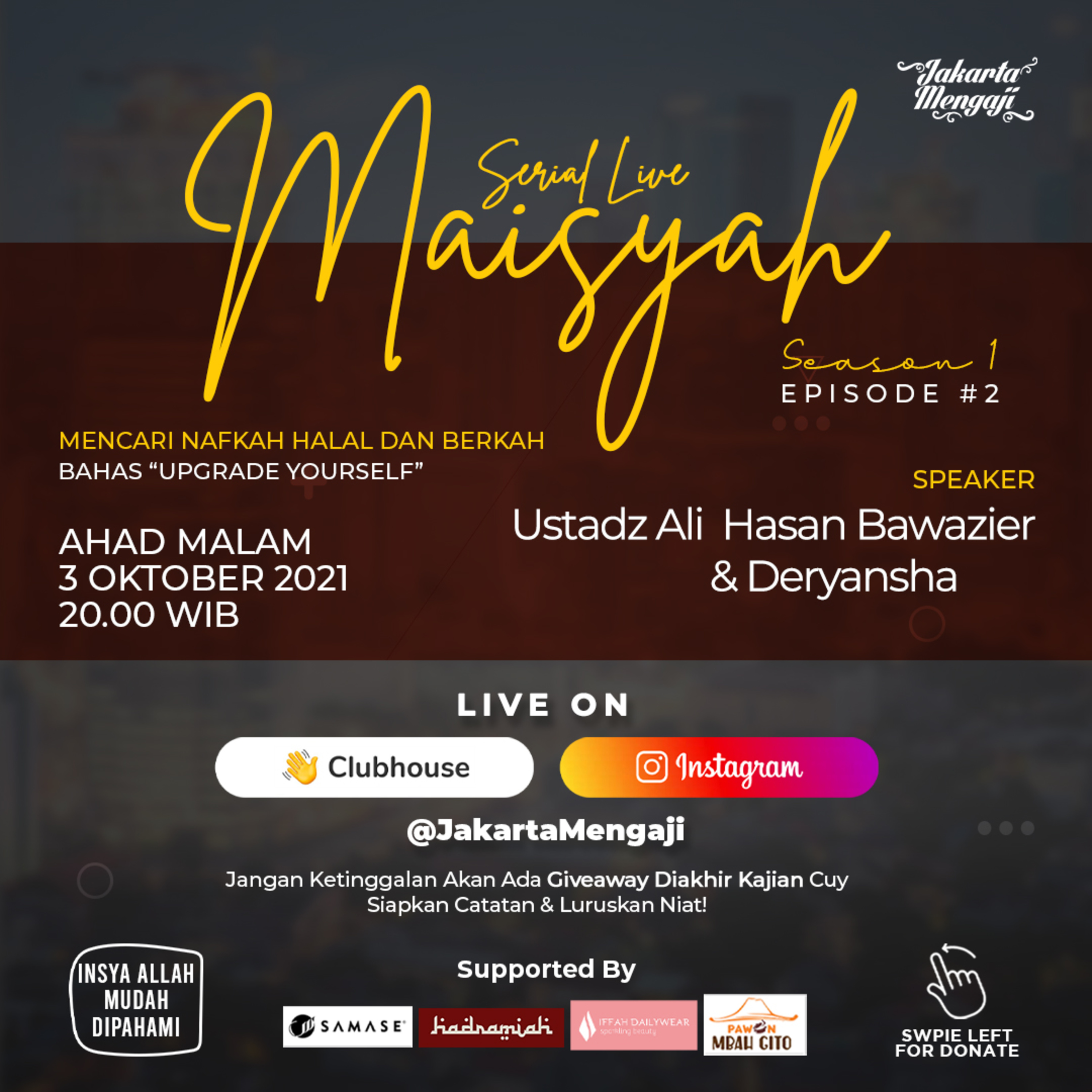 SERIAL LIVE JAKARTAMENGAJI