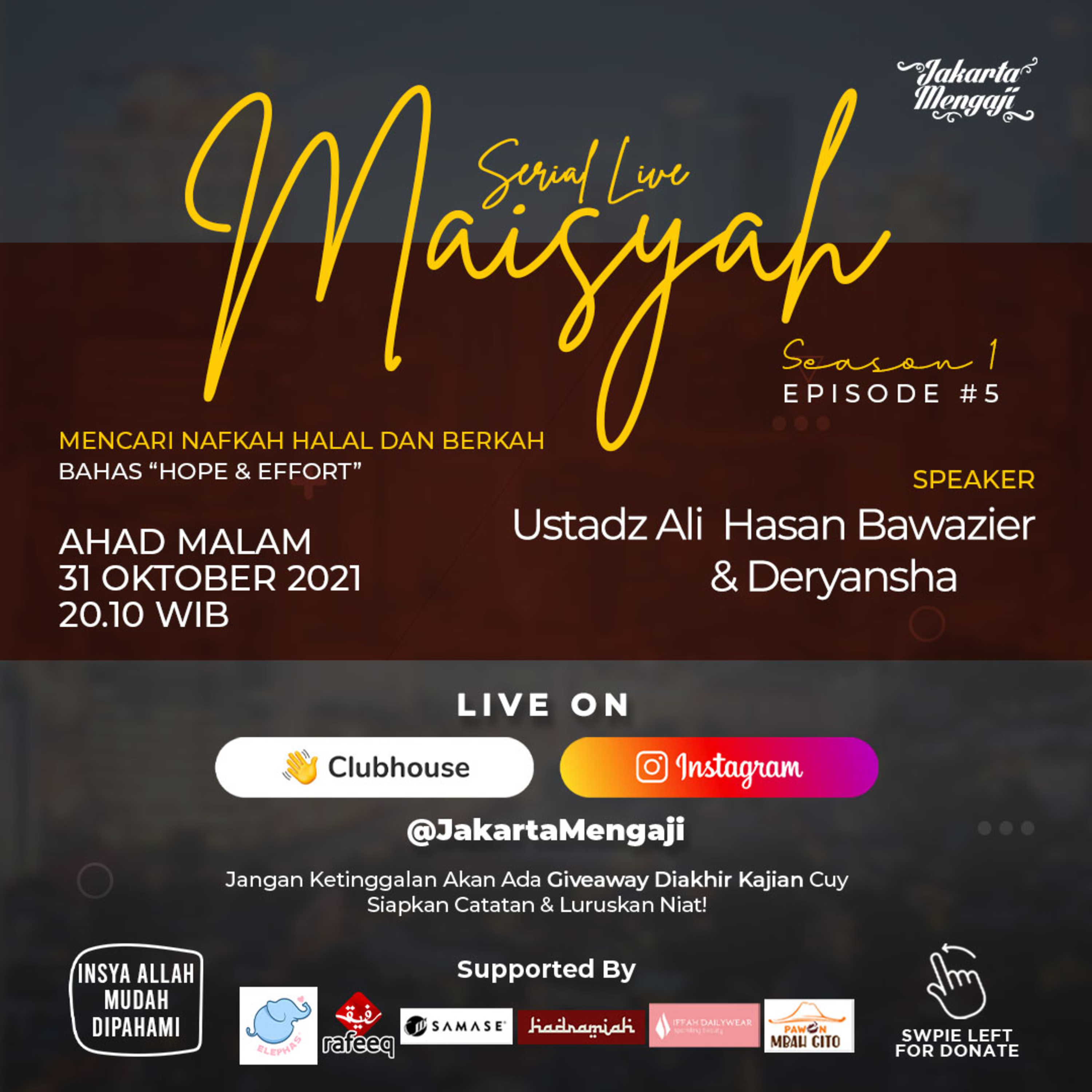 SERIAL LIVE JAKARTAMENGAJI