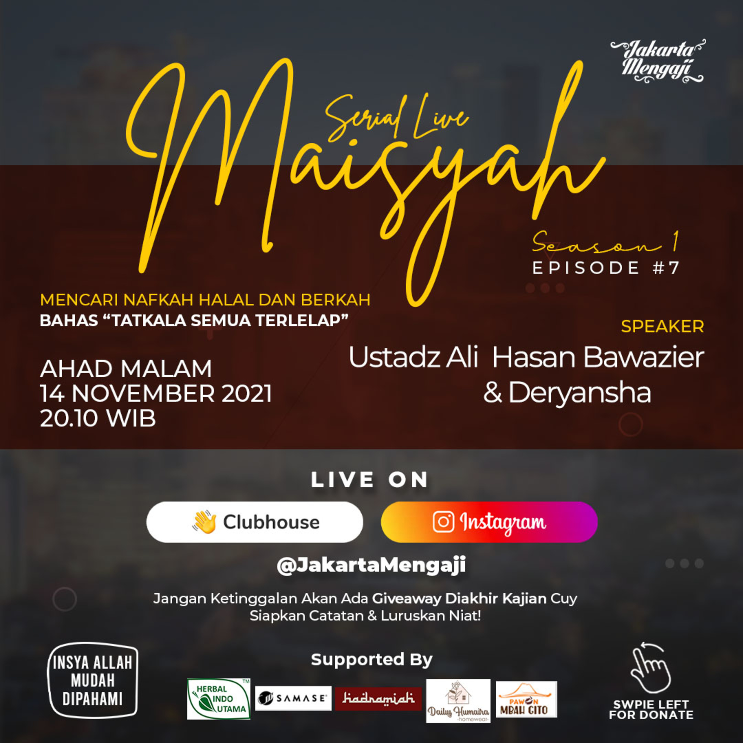 SERIAL LIVE JAKARTAMENGAJI