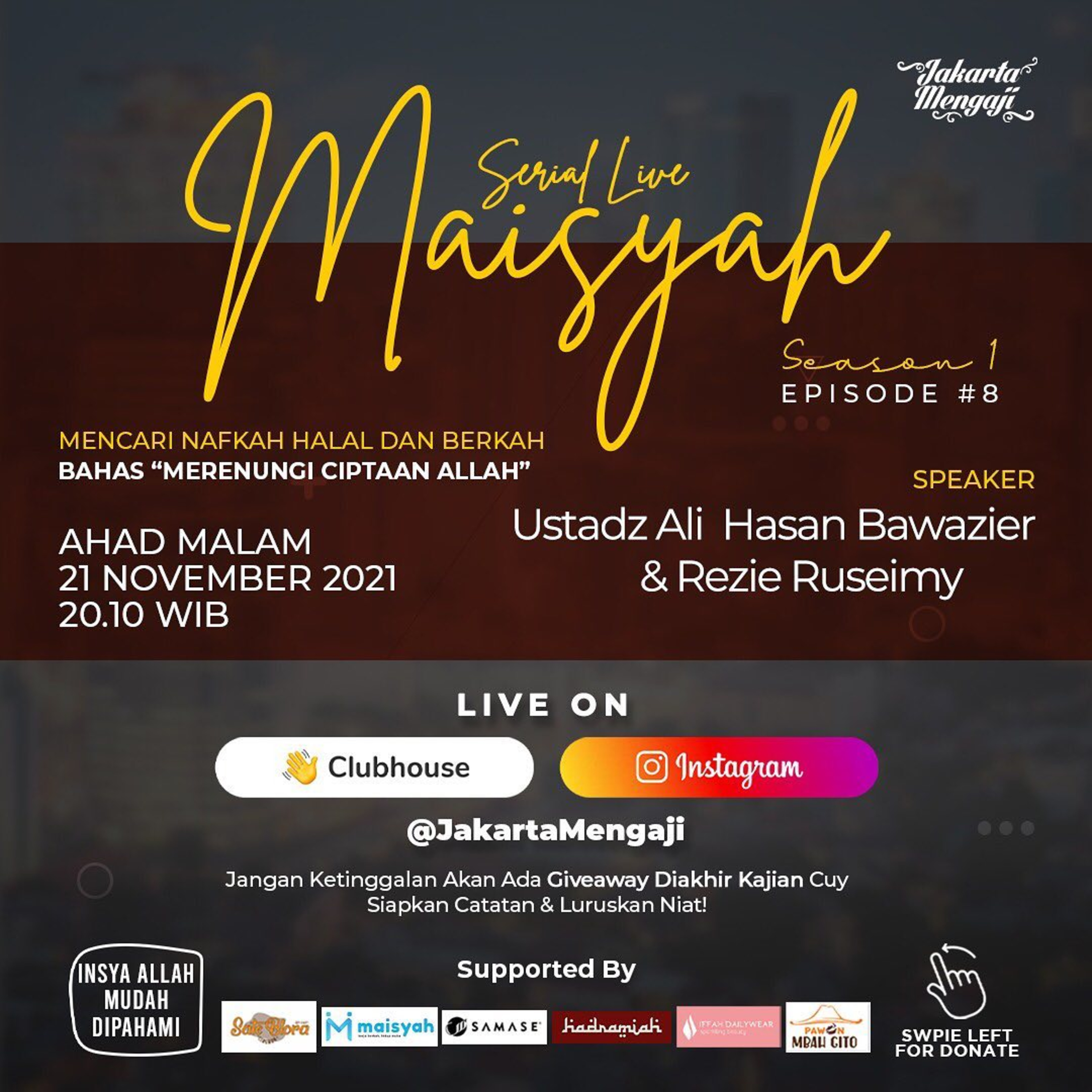 SERIAL LIVE JAKARTAMENGAJI