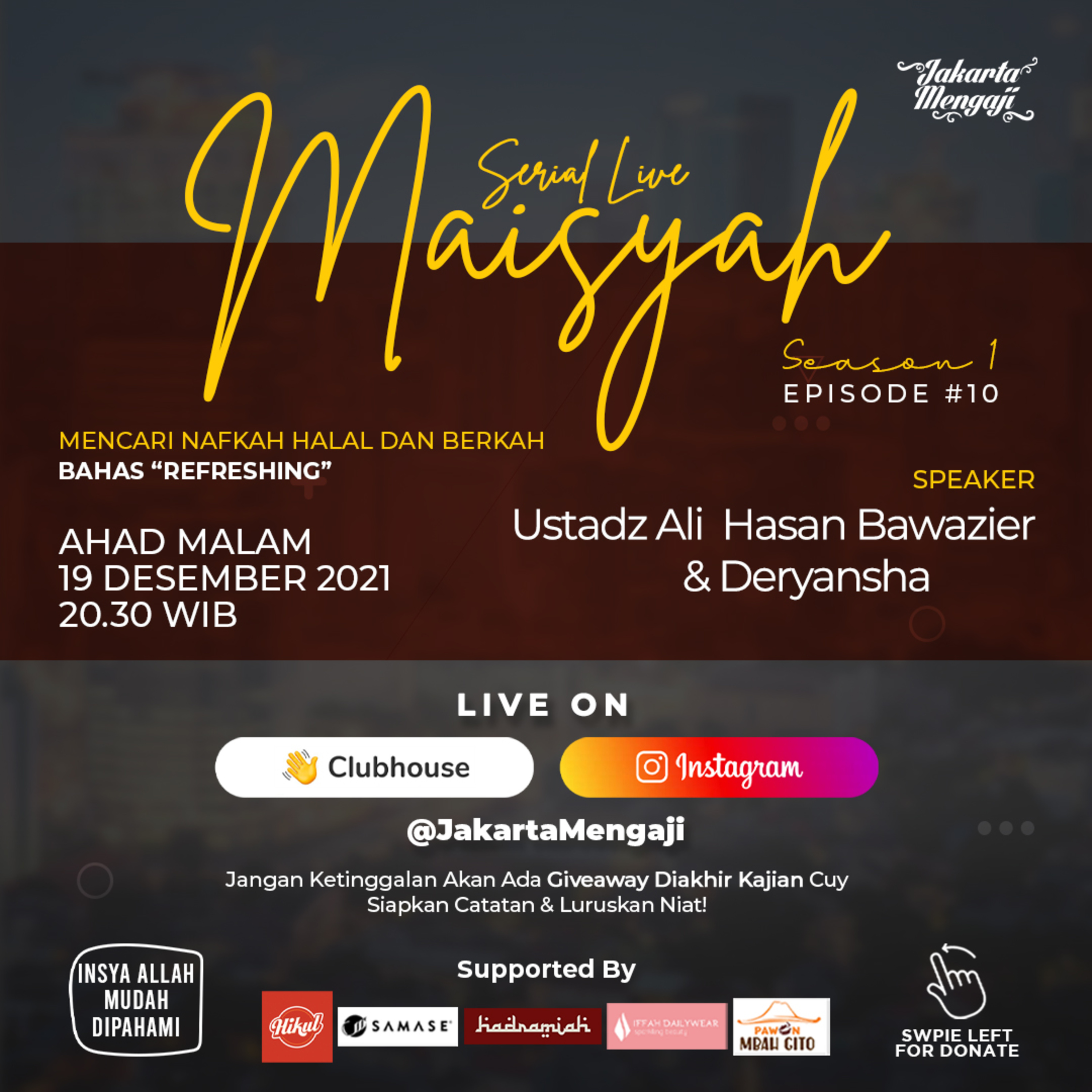 SERIAL LIVE JAKARTAMENGAJI