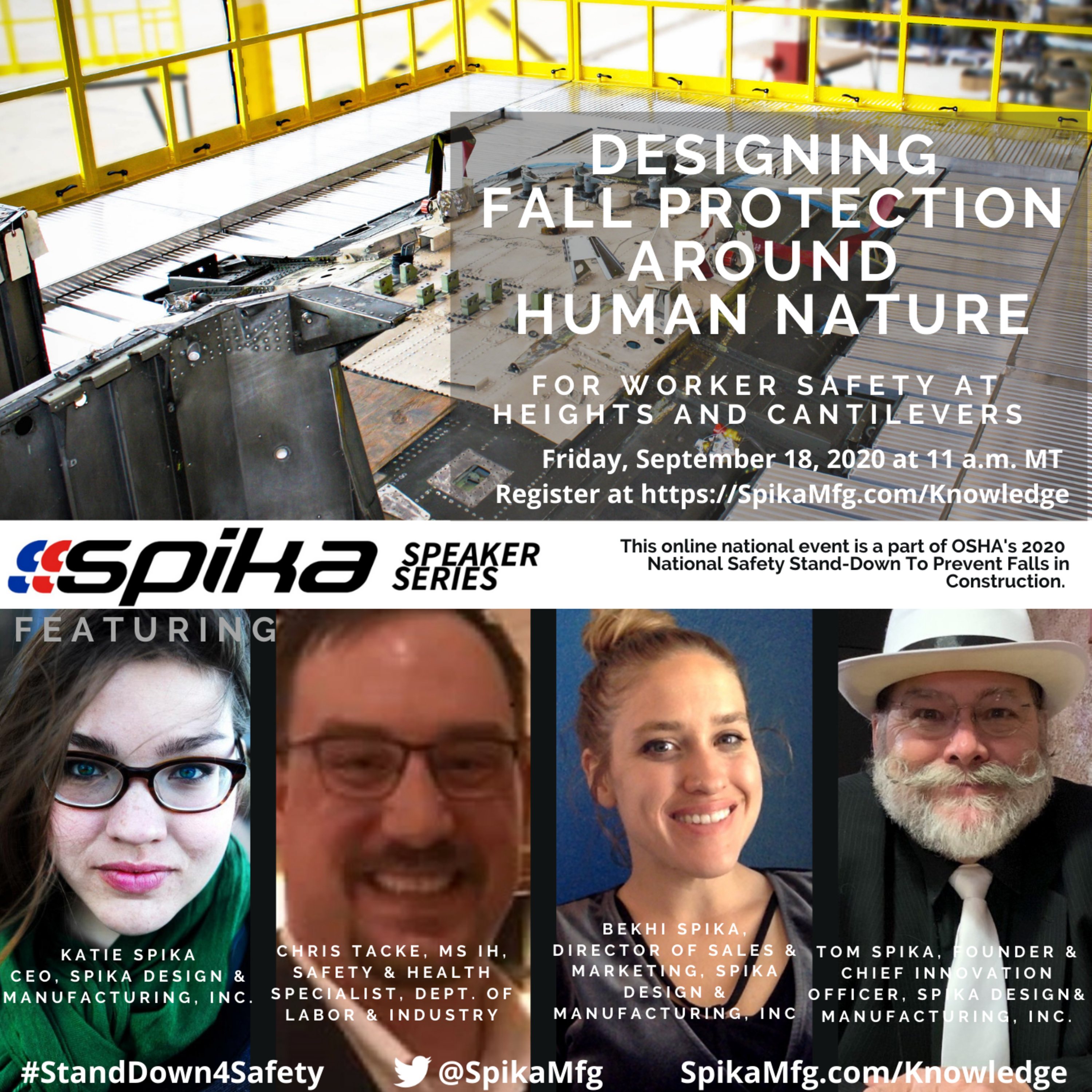 Designing Fall Protection Around Human Nature - by Spika for OSHA's 2020 National Safety Stand-Down