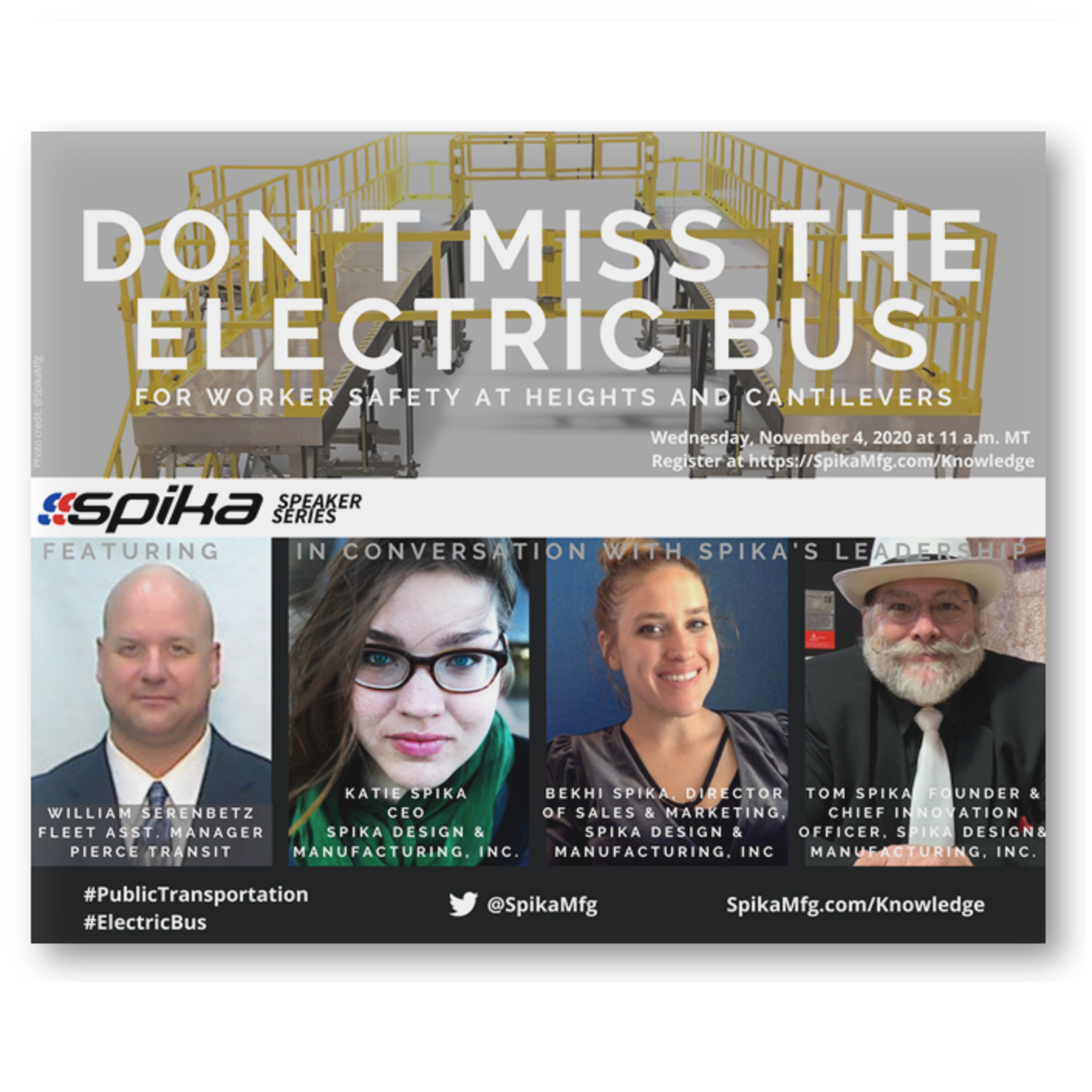 Don't Miss the Electric Bus: Fall Protection Lessons from Public Transportation Industry - A SpikaMfg Knowledge Center production