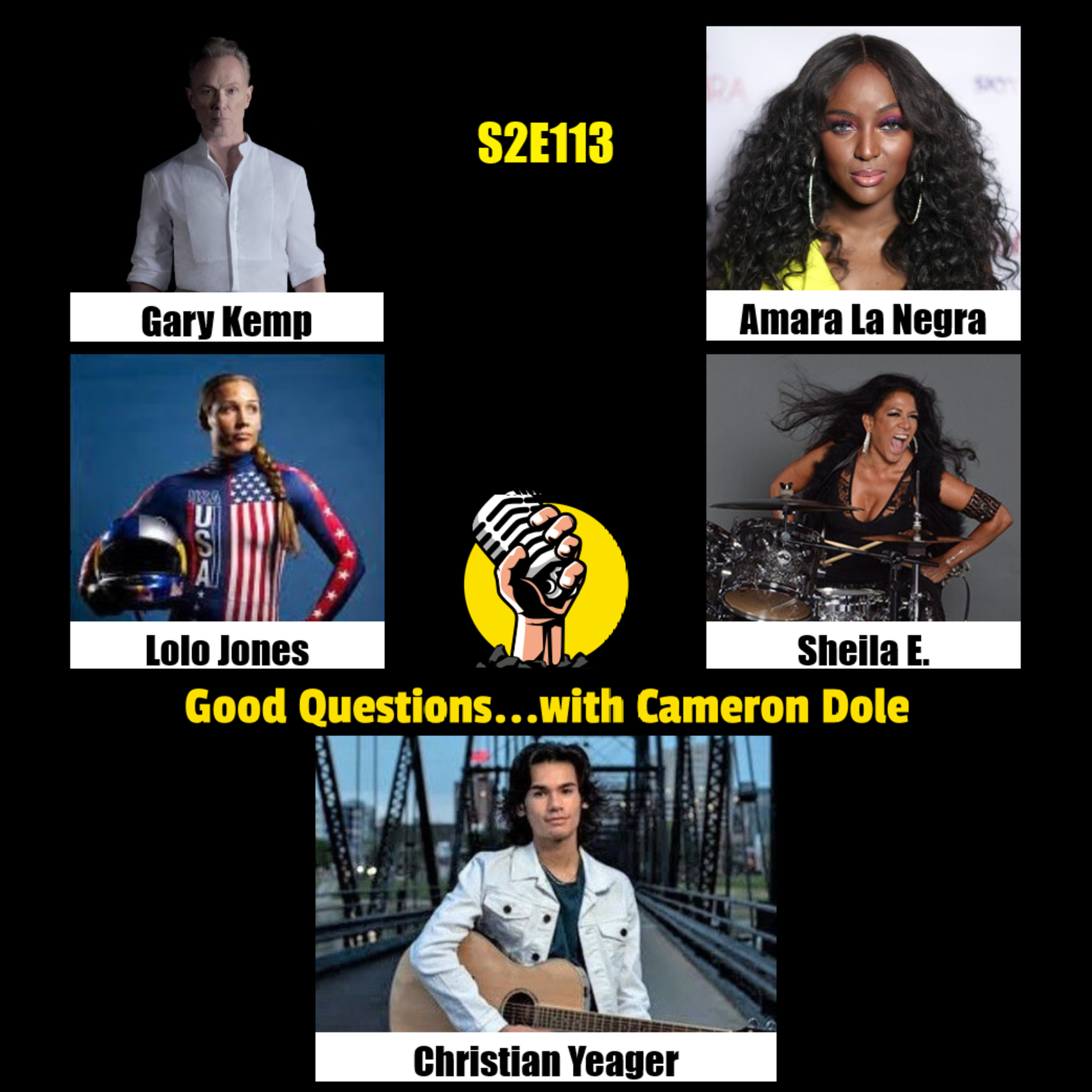 S2E113 - Gary Kemp, Lolo Jones, Amara La Negra, Sheila E., and Christian Yeager episode artwork
