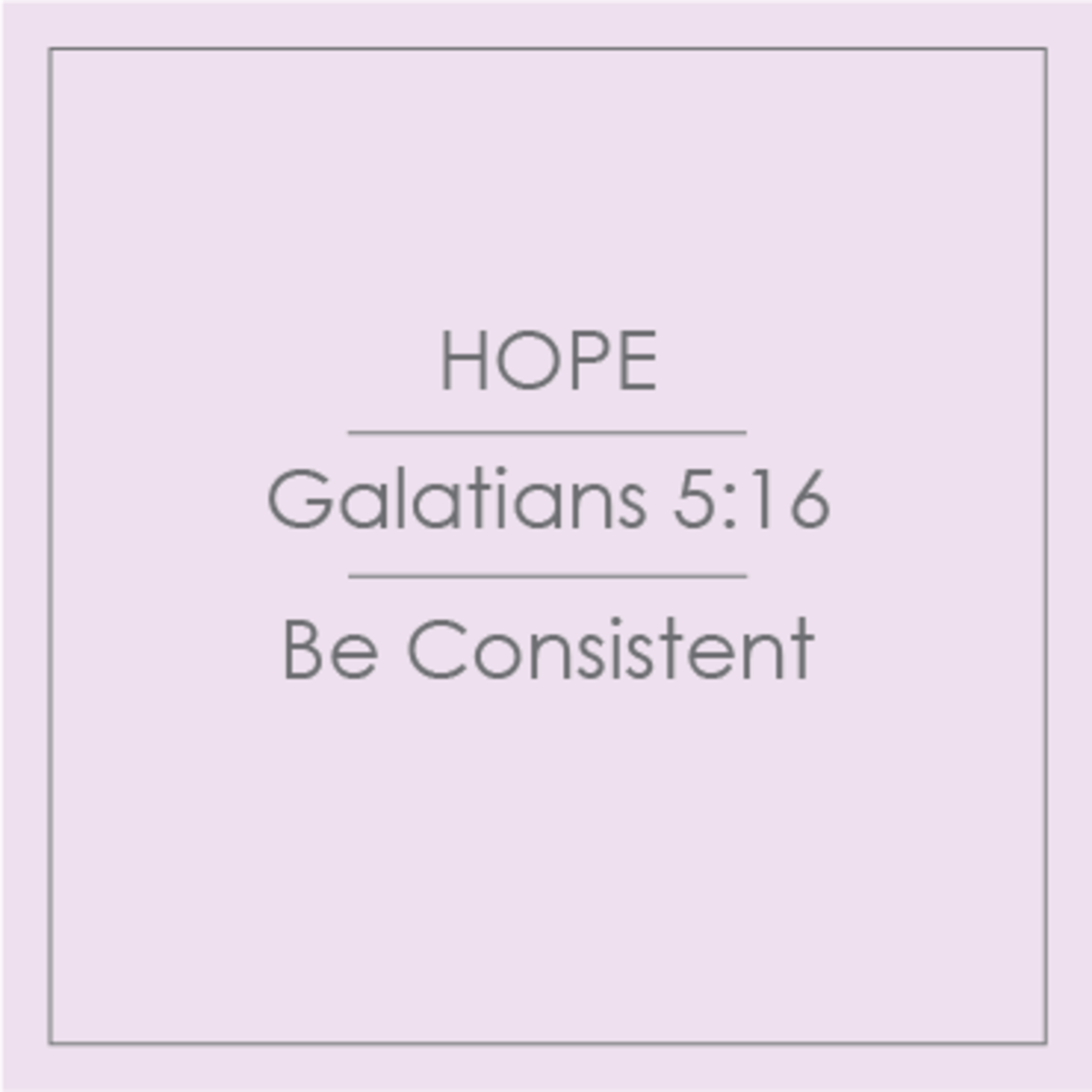 26 - Hope - Be Consistent episode artwork