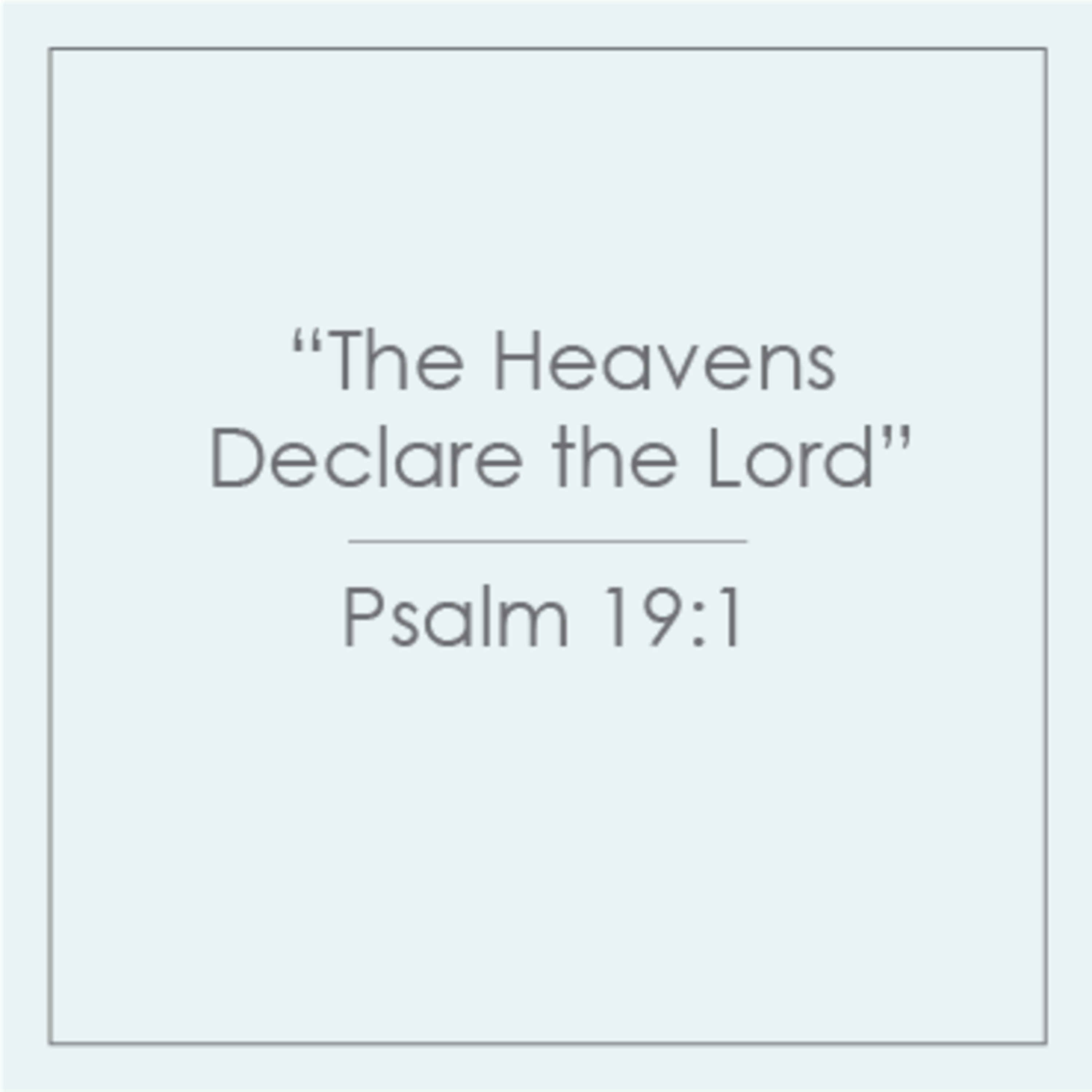 29 - Working Verses - The Heavens Declare the Lord episode artwork