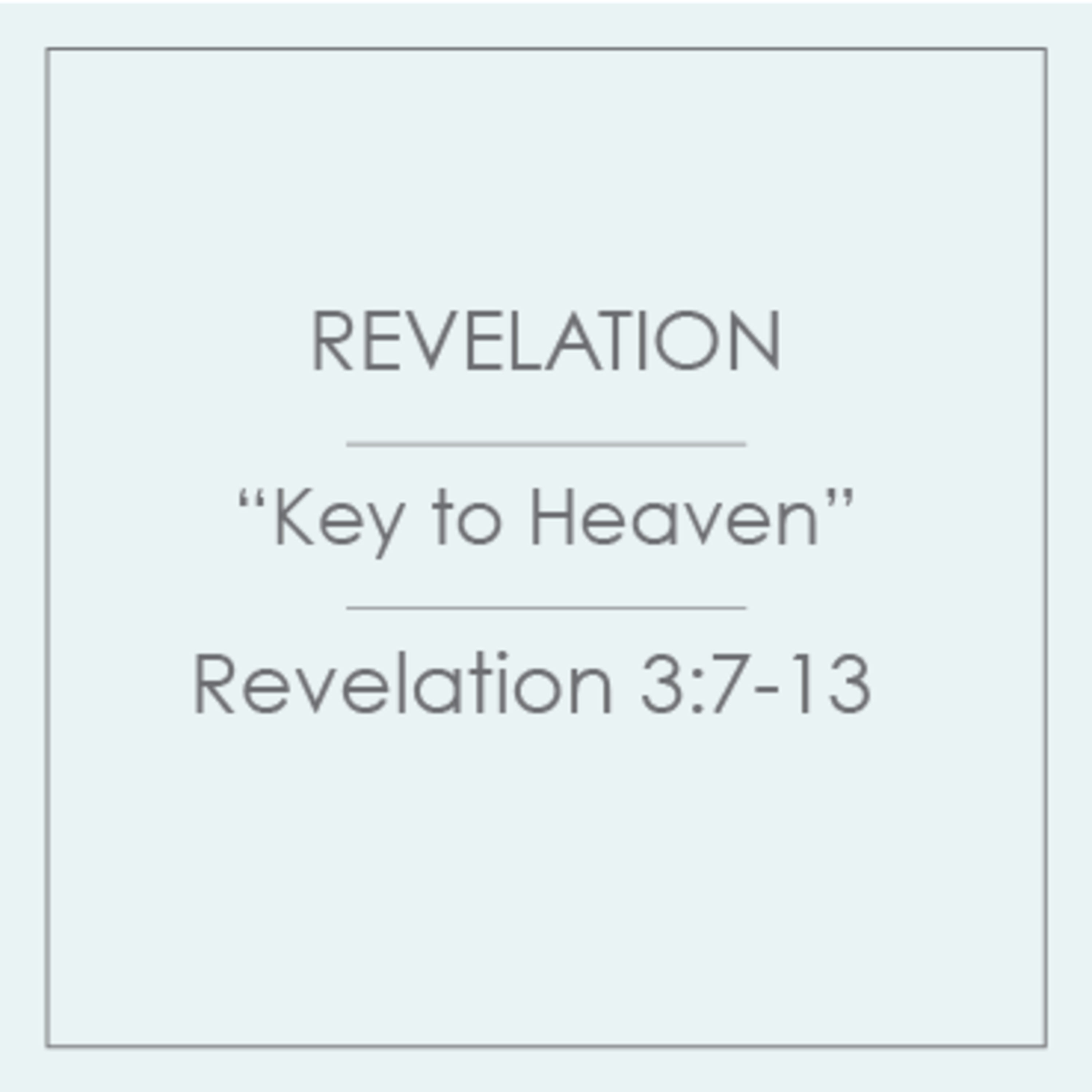 42 - Revelation - Key to Heaven episode artwork