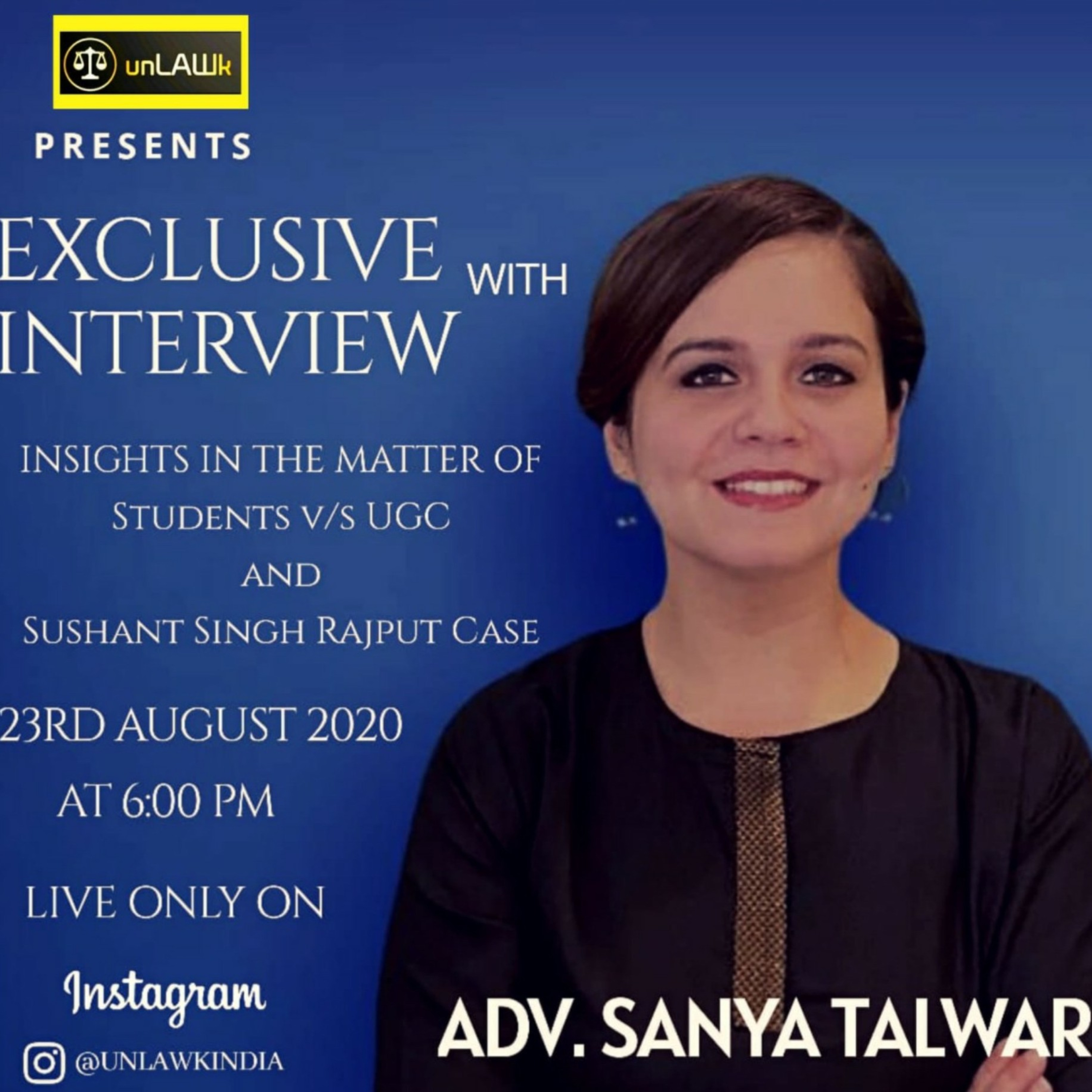 S1 E4 EXCLUSIVE INTERVIEW WITH ADV SANYA TALWAR