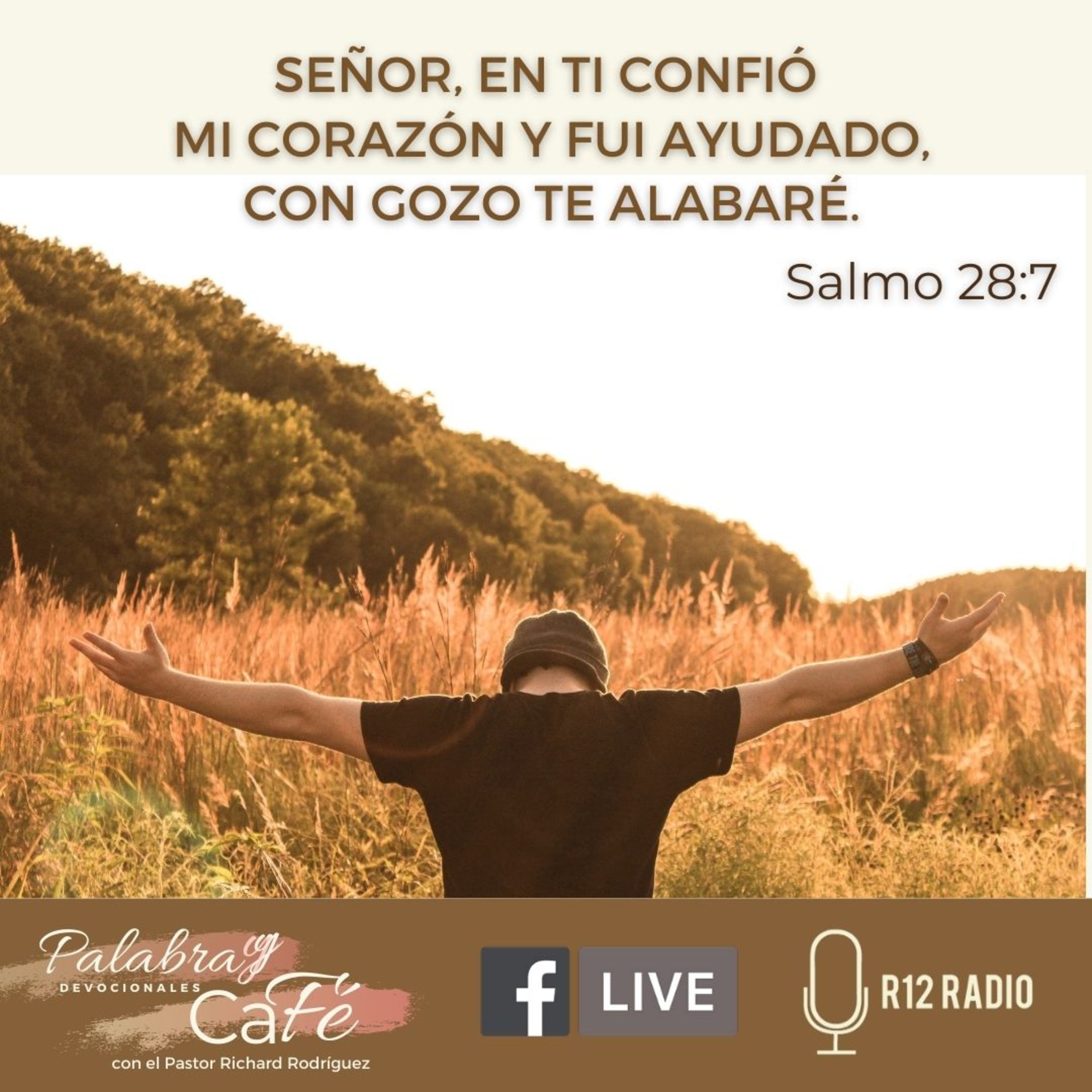 Señor, en Ti confió mi corazón y fui ayudado, con gozo Te alabaré. - Salmo 28:7 episode artwork