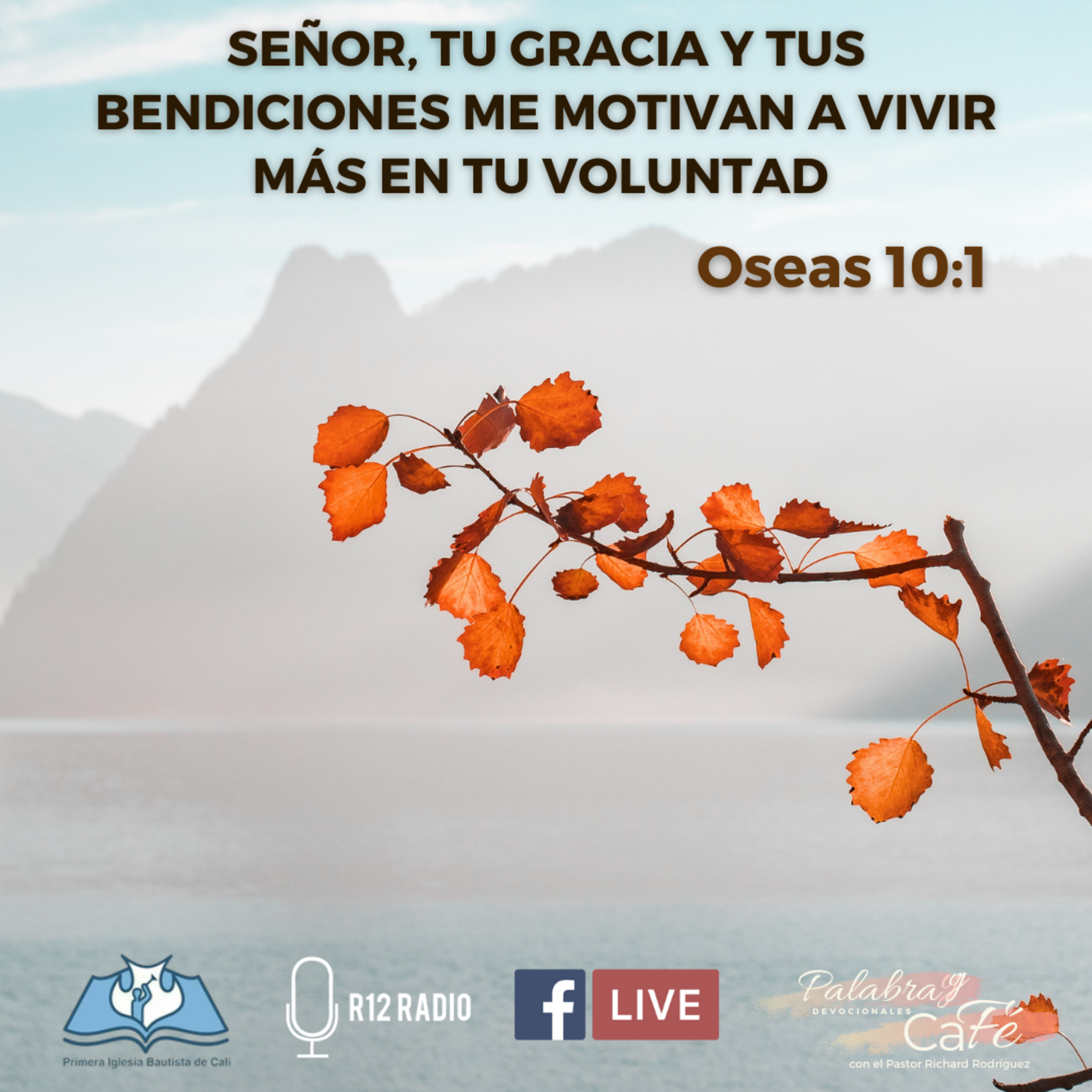 SEÑOR, TU GRACIA Y TUS BENDICIONES ME MOTIVAN A VIVIR MÁS EN TU VOLUNTAD. Oseas 10:1 episode artwork
