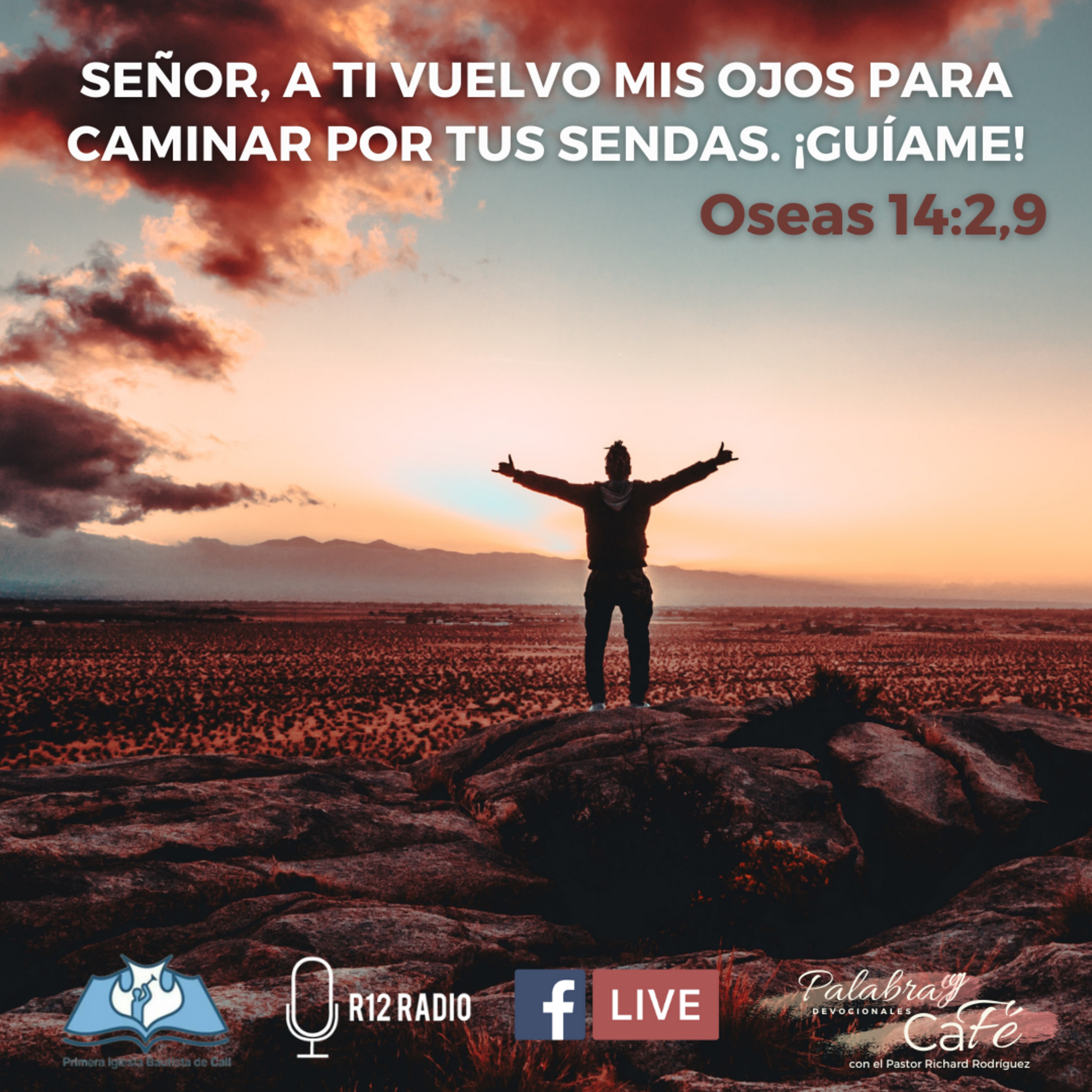 SEÑOR, A TI VUELVO MIS OJOS PARA CAMINAR POR TUS SENDAS. ¡GUÍAME! Oseas 14:2,9. episode artwork