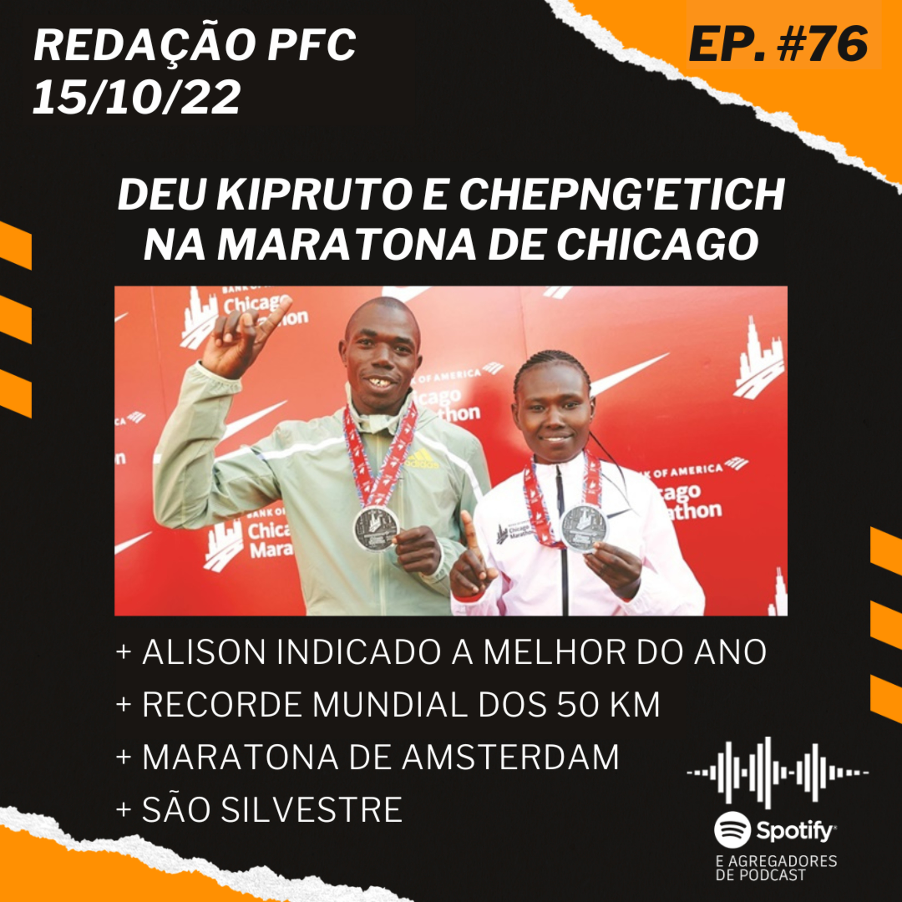 Redação PFC 76 - Alison indicado a melhor do ano, Maratona de Chicago e Maratona de Amsterdam episode artwork