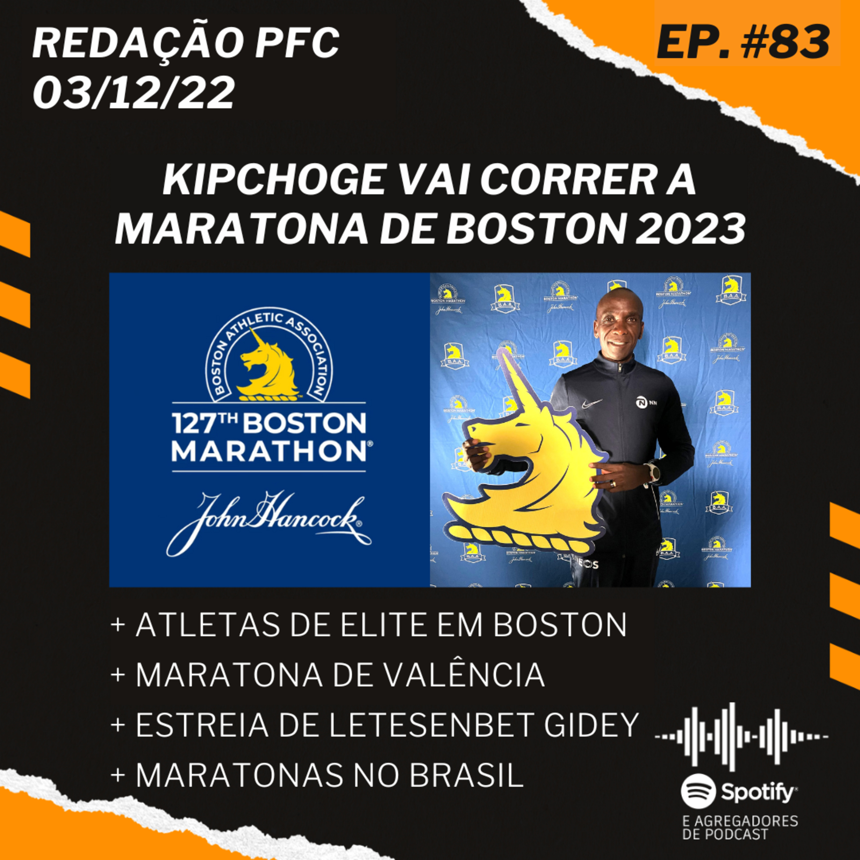 Redação PFC 83 - Kipchoge em Boston, Maratona de Valência e Letesenbet Gidey episode artwork