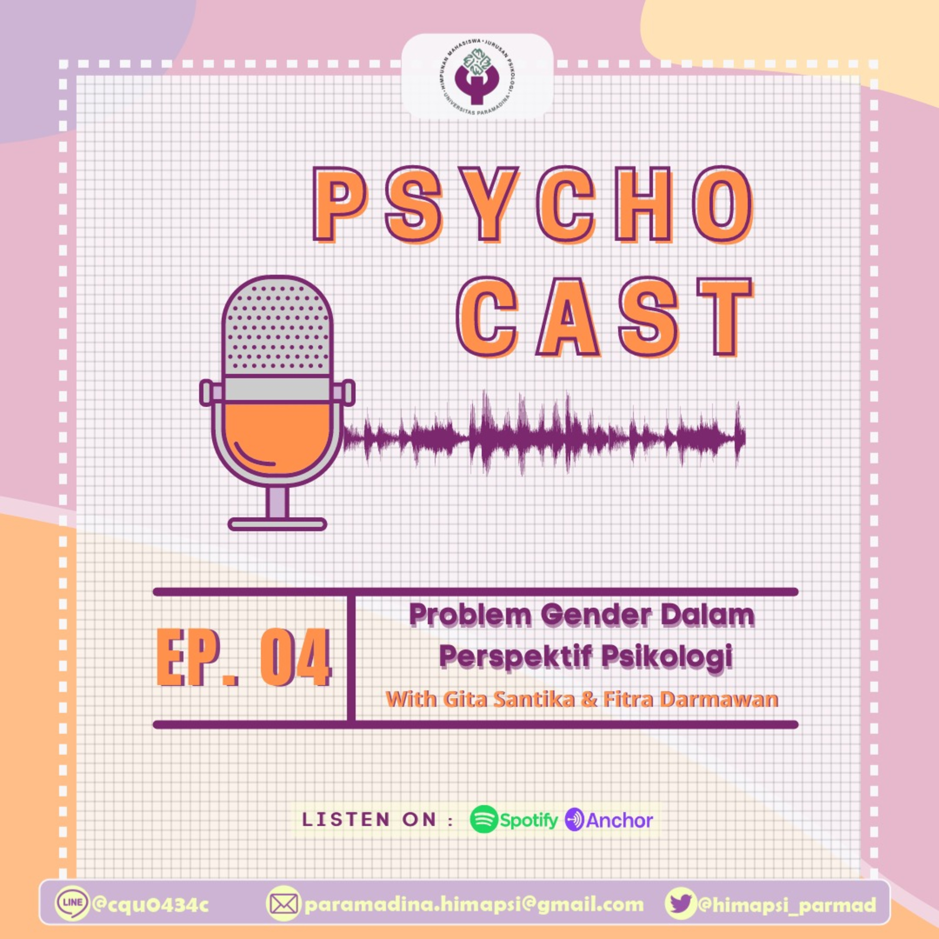 [Ep.04] Psychocast - Problem Gender dalam Perspektif Psikologi episode artwork
