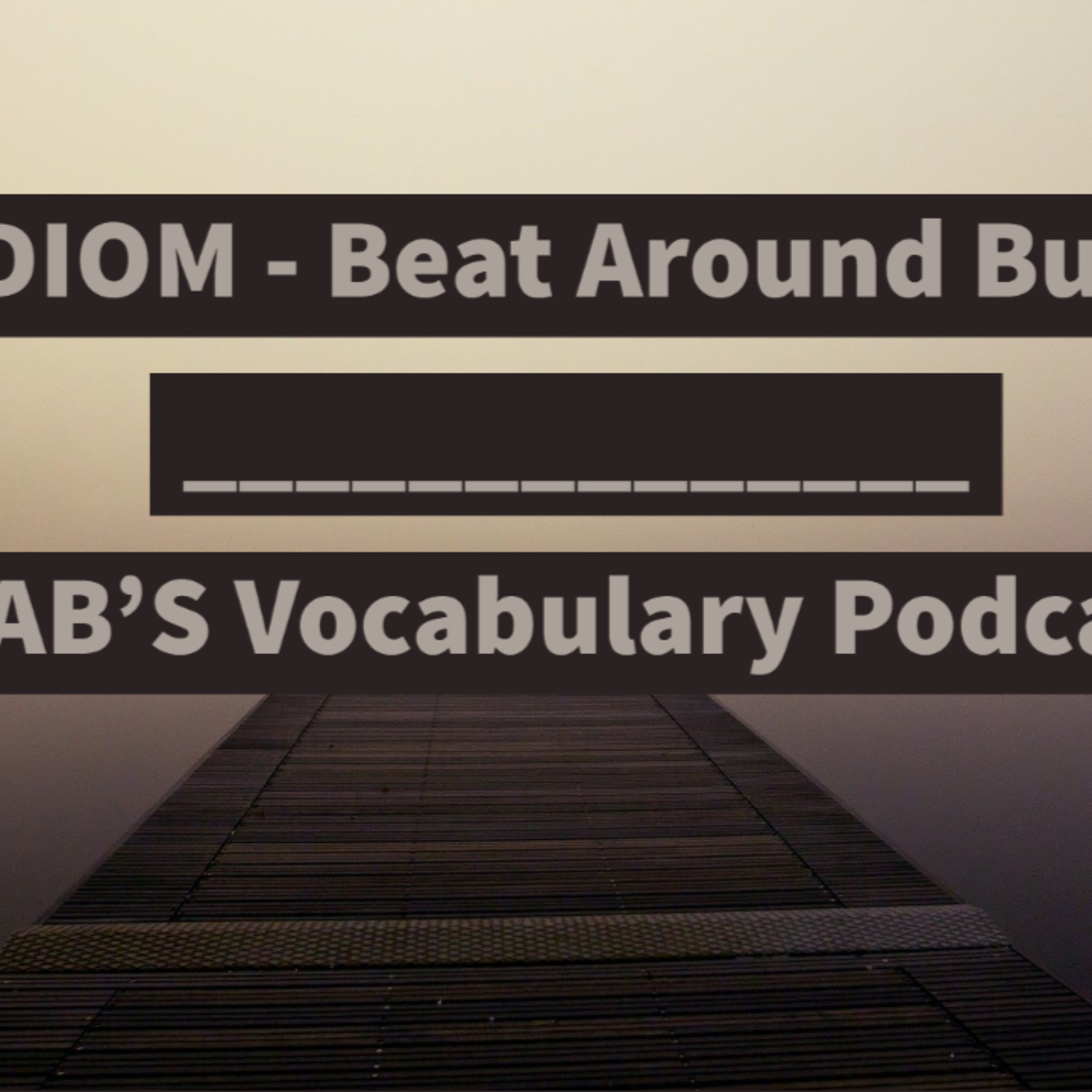 Daily IDIOM - The IDIOM - BEAT AROUND THE BUSH - Episode 2