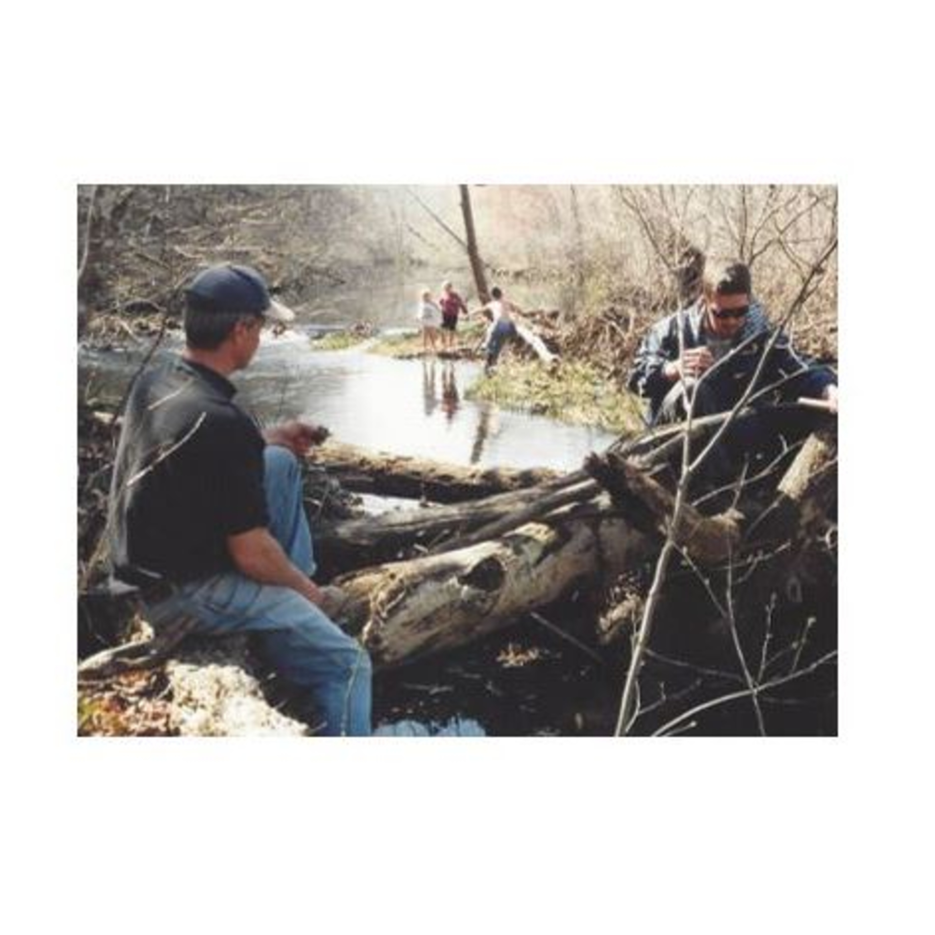 Derrill Martin gets hit by a fish.