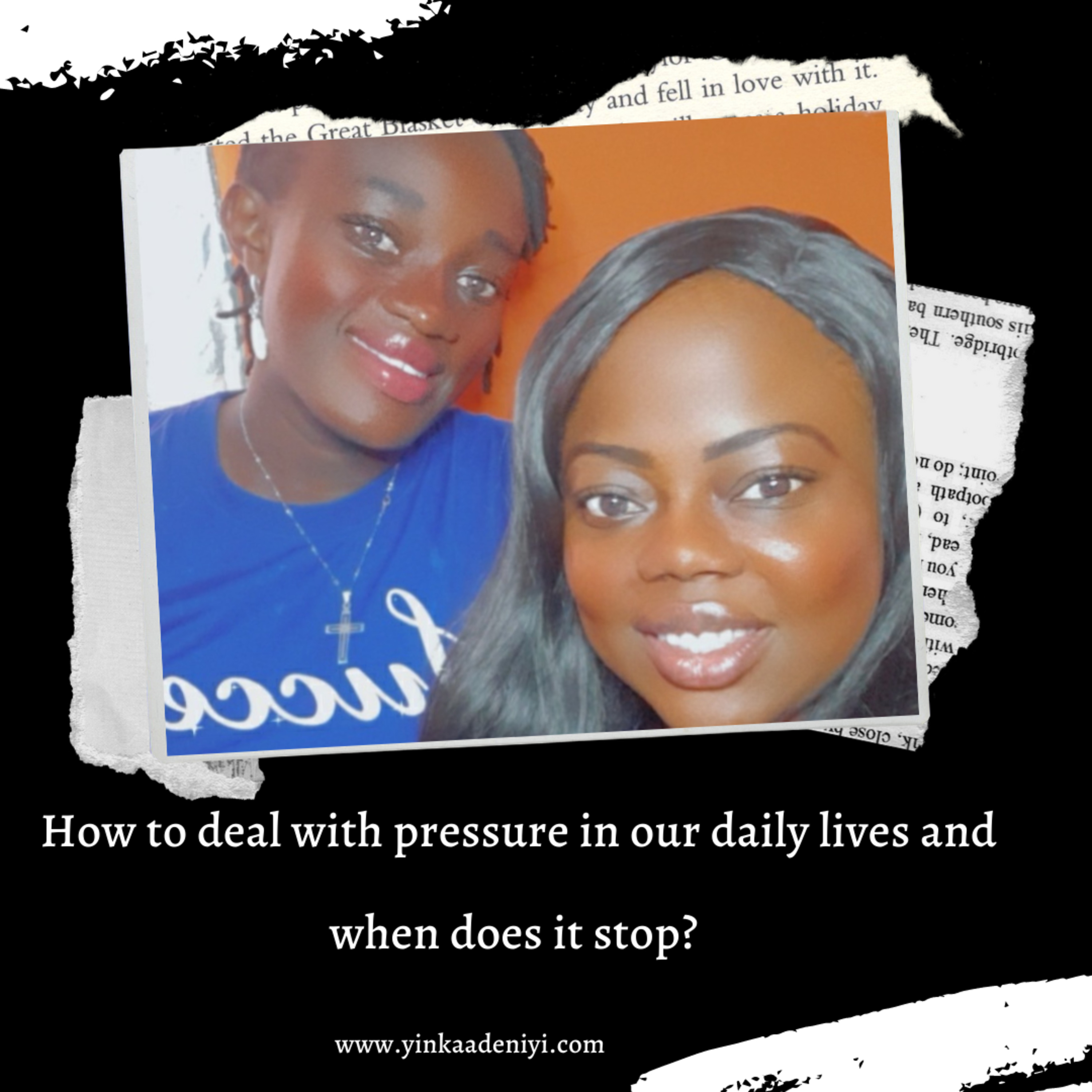 How to deal with pressure in our daily lives and when does it stop?