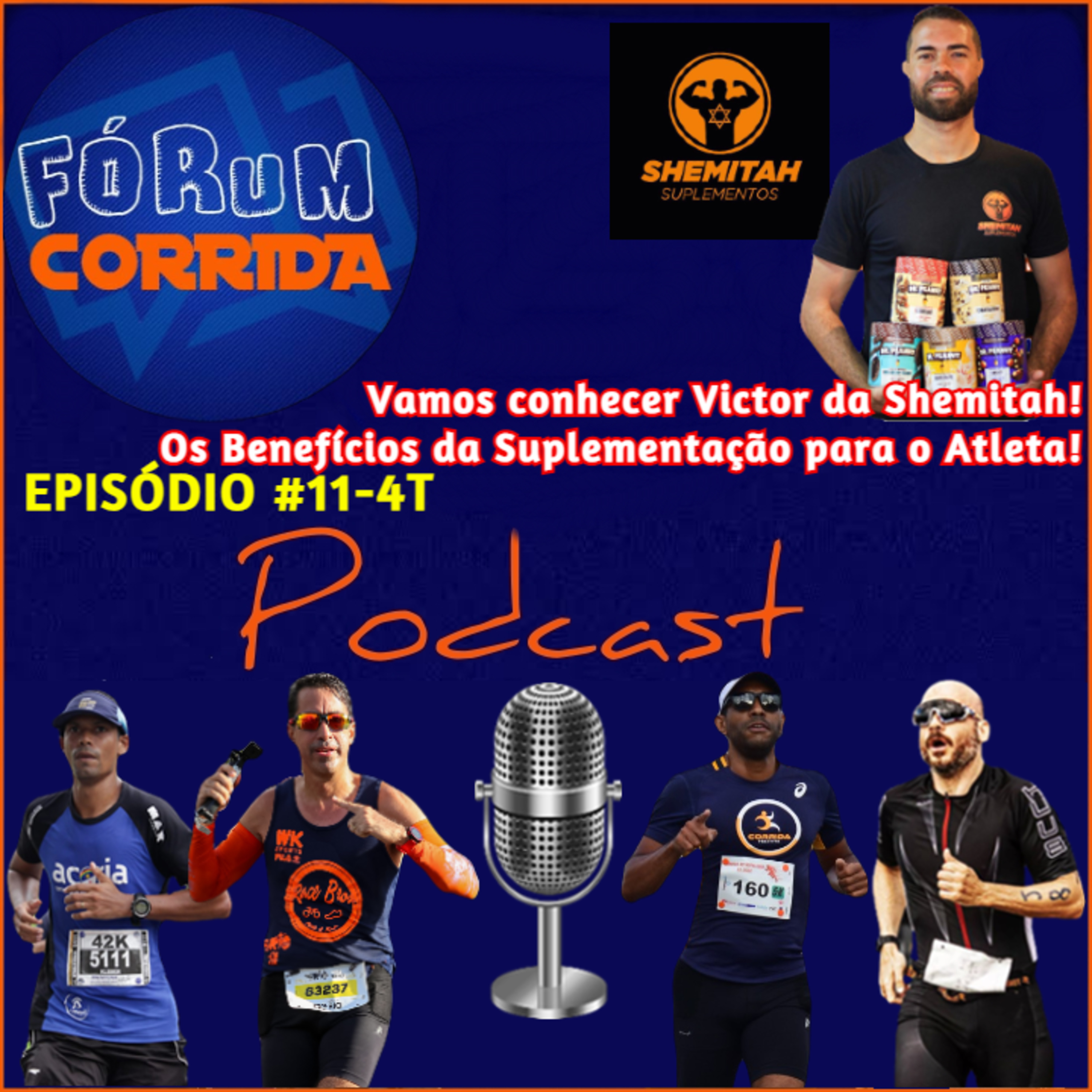 💻🎧🎙️ AO VIVO! FÓRUM CORRIDA - EPISÓDIO #11-4°T o Brother Rodrigo conhecemos o Victor Hugo da Shemitah Suplementos e os Benefícios da Suplementação para atletas!