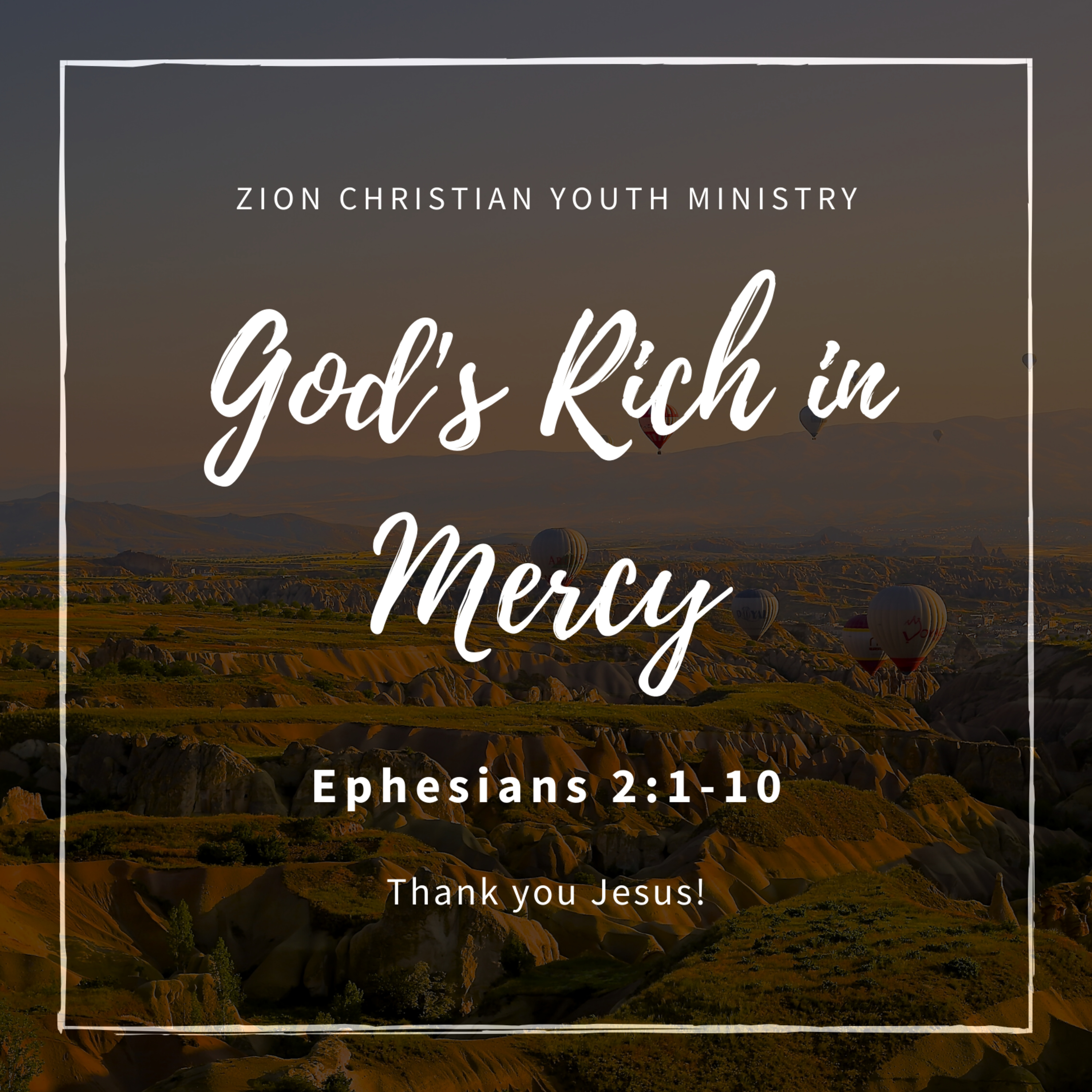 God’s Rich in Mercy