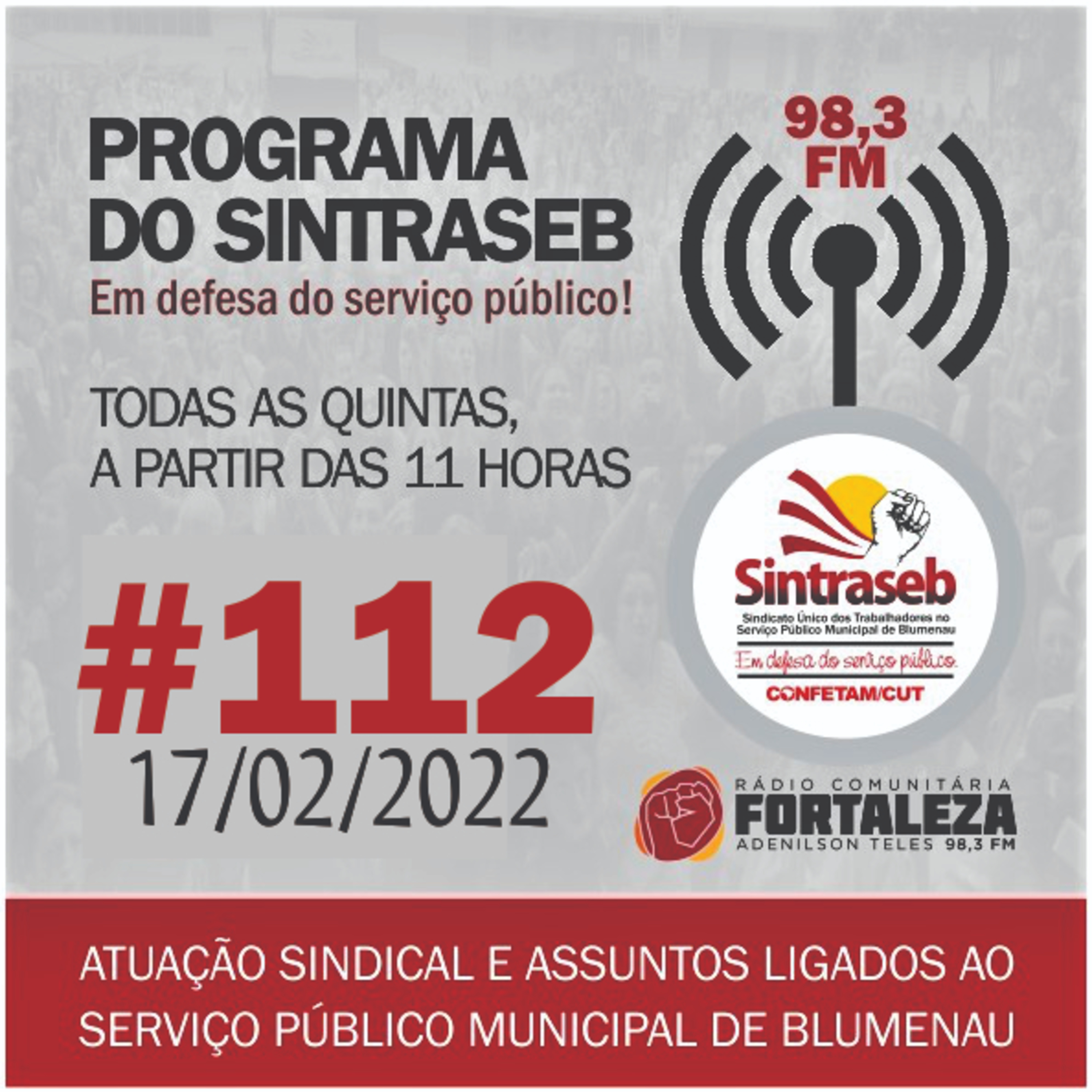 PROGRAMA DO SINTRASEB 17/02/2022 #112 episode artwork
