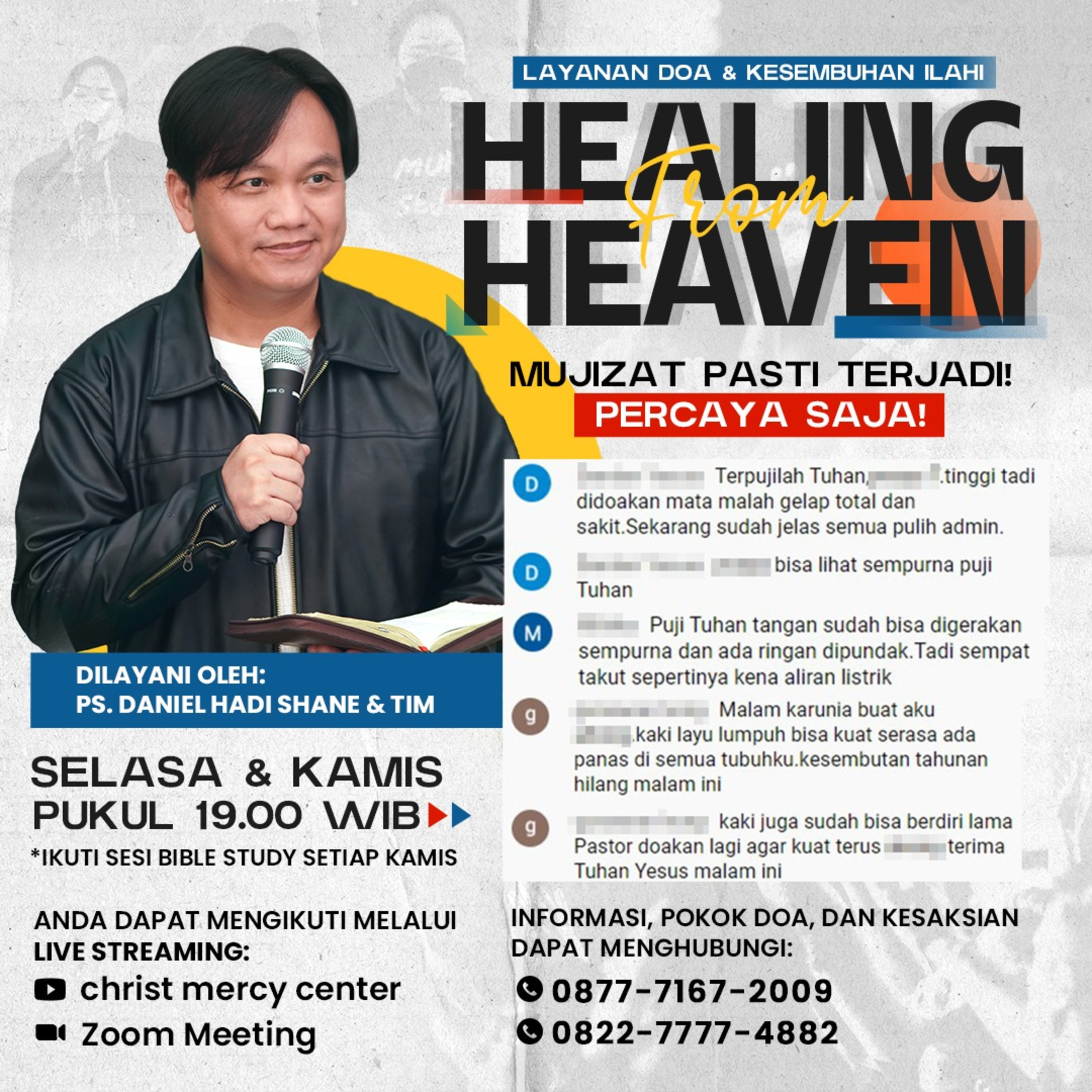 Part 2 - Mujizat Kesembuhan dan Pelepasan Roh Jahat - HFH Vol.85 by Ps.Daniel Hadi Shane (10/03/22)